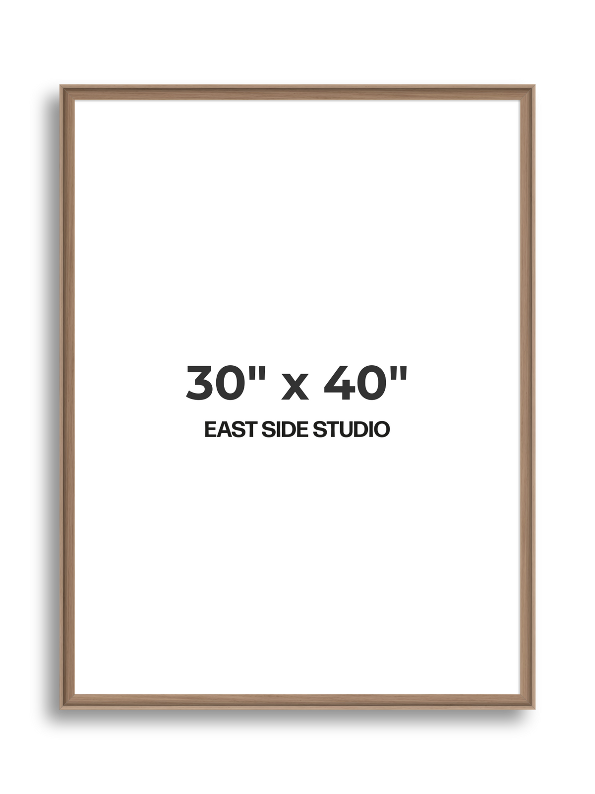 Oak 30" x 40" picture frame