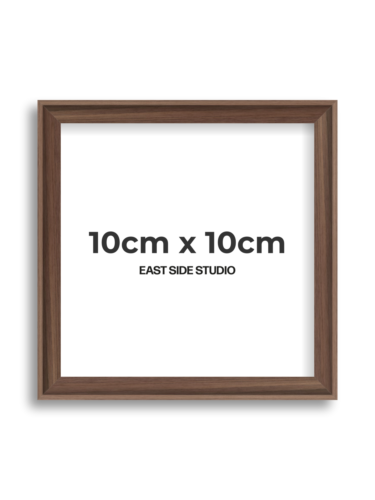 Walnut 10cm x 10cm picture frame