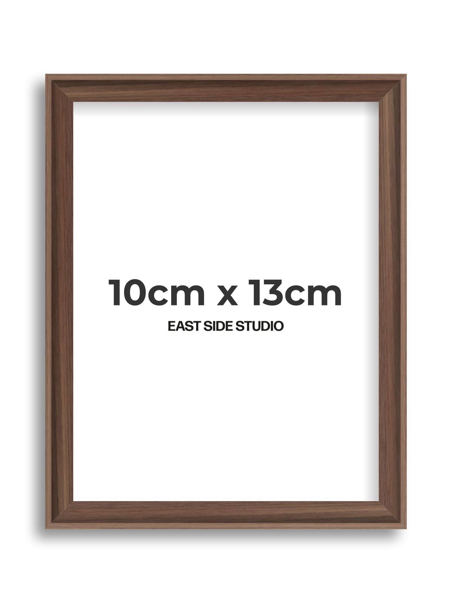 Walnut 10cm x 13cm picture frame