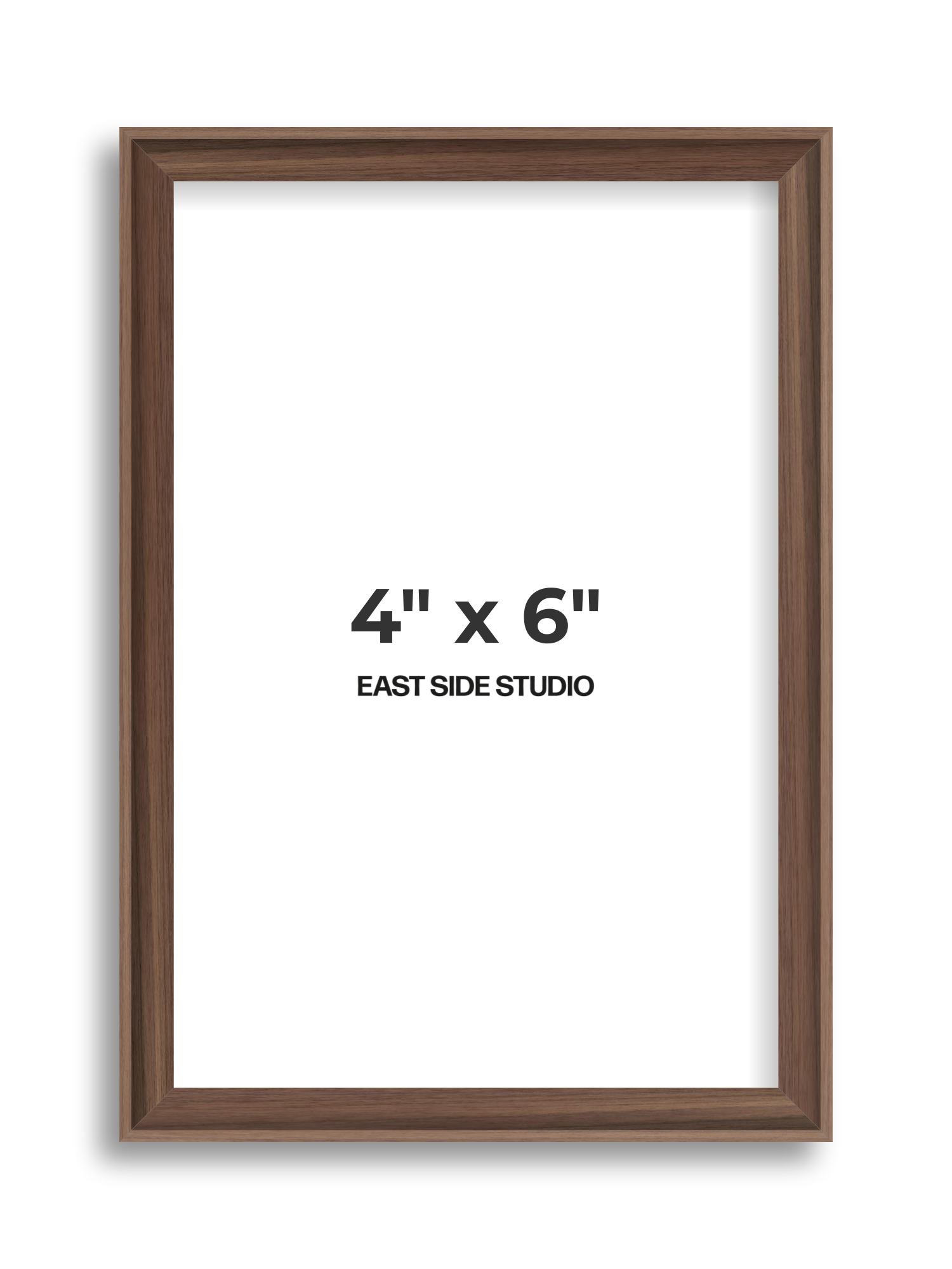 Walnut 4" x 6" picture frame