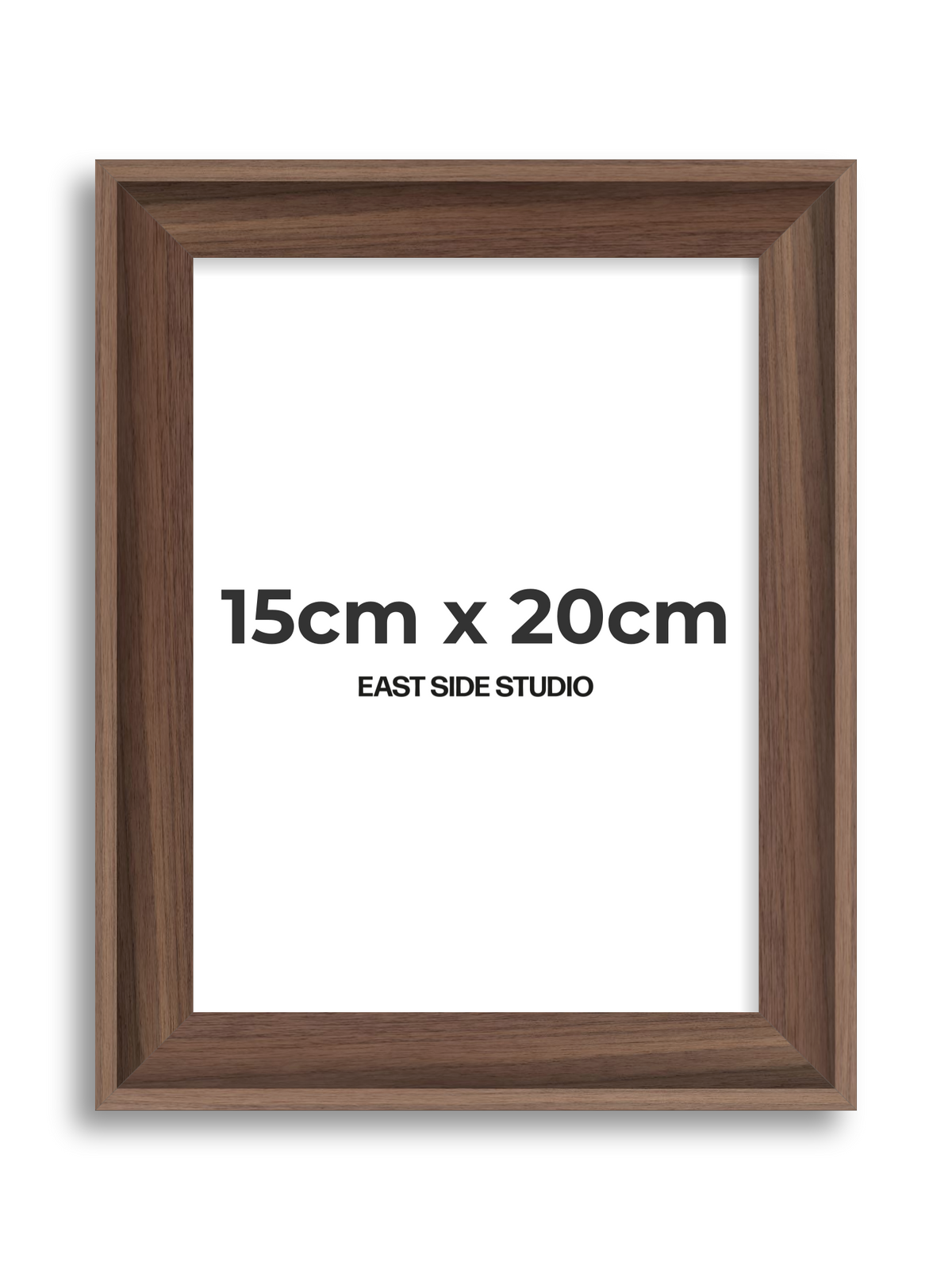 Walnut 15cm x 20cm picture frame