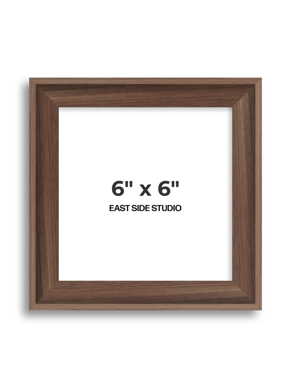 Walnut 6" x 6" picture frame