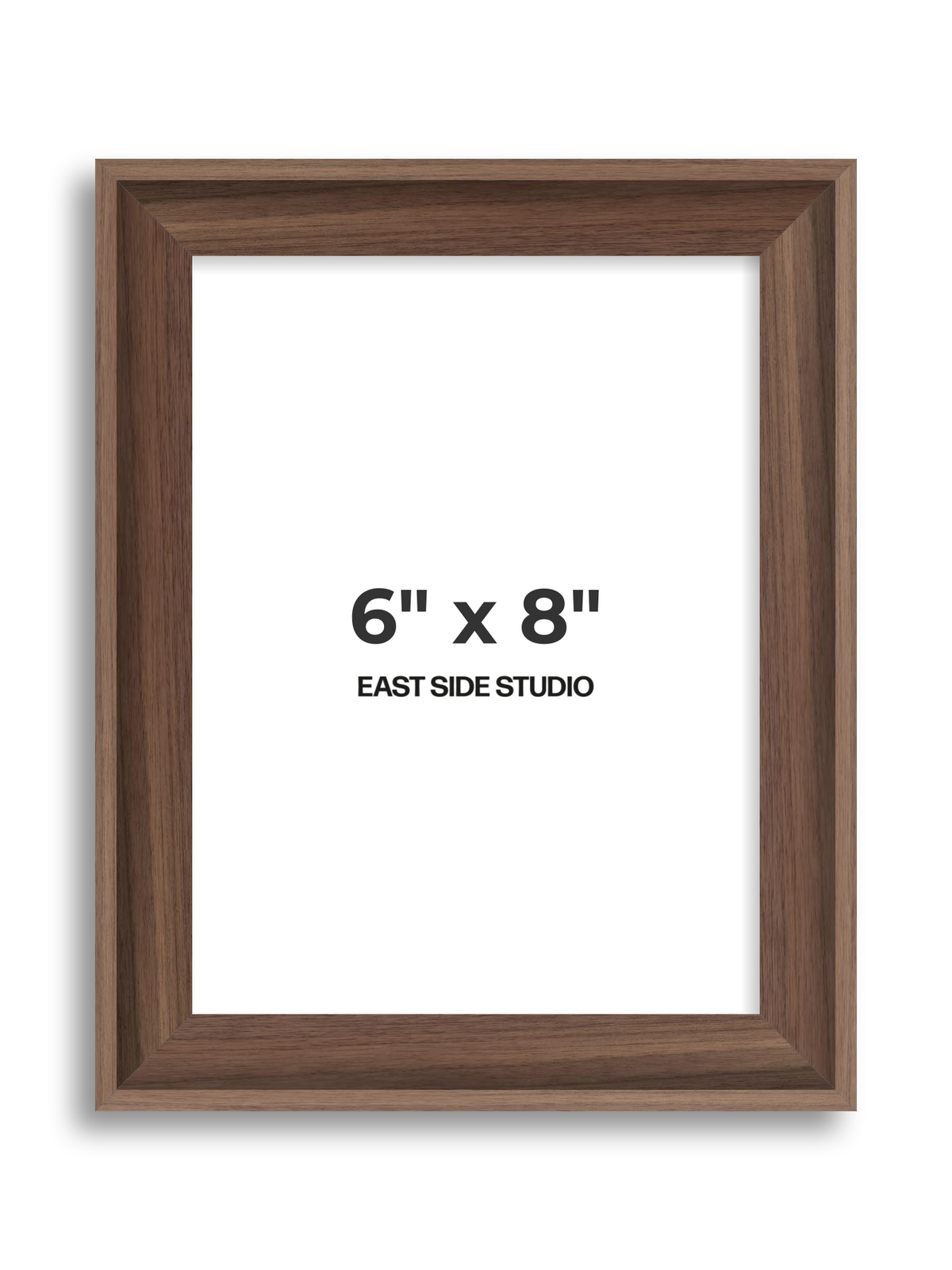 Walnut 6" x 8" picture frame