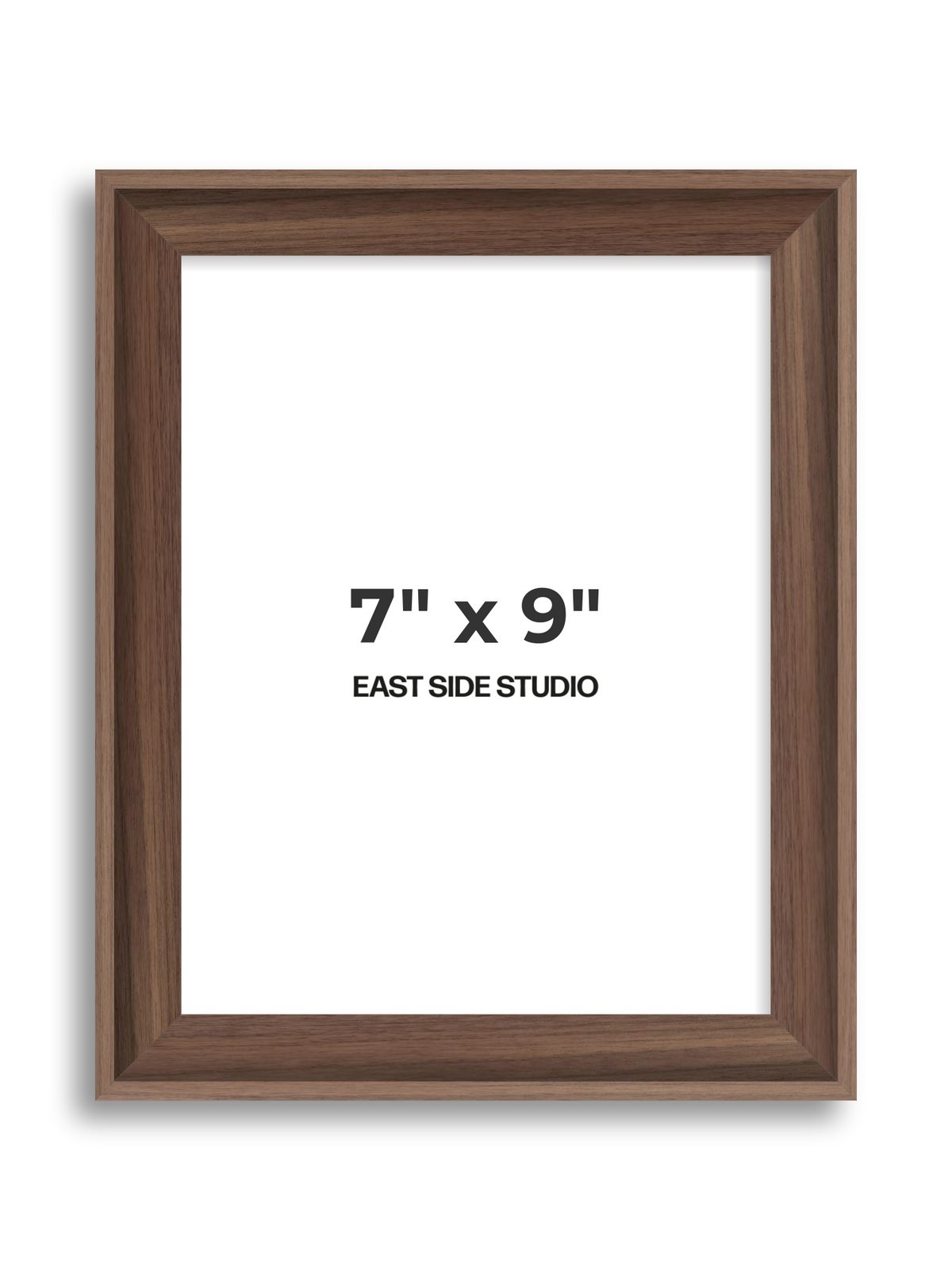 Walnut 7" x 9" picture frame