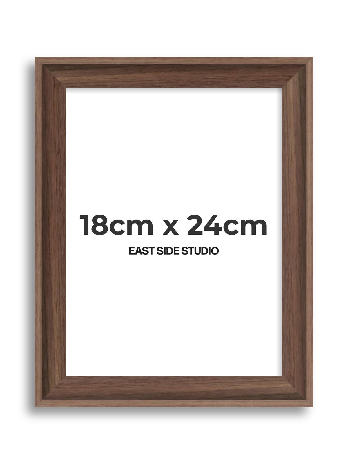 Walnut 18cm x 24cm picture frame
