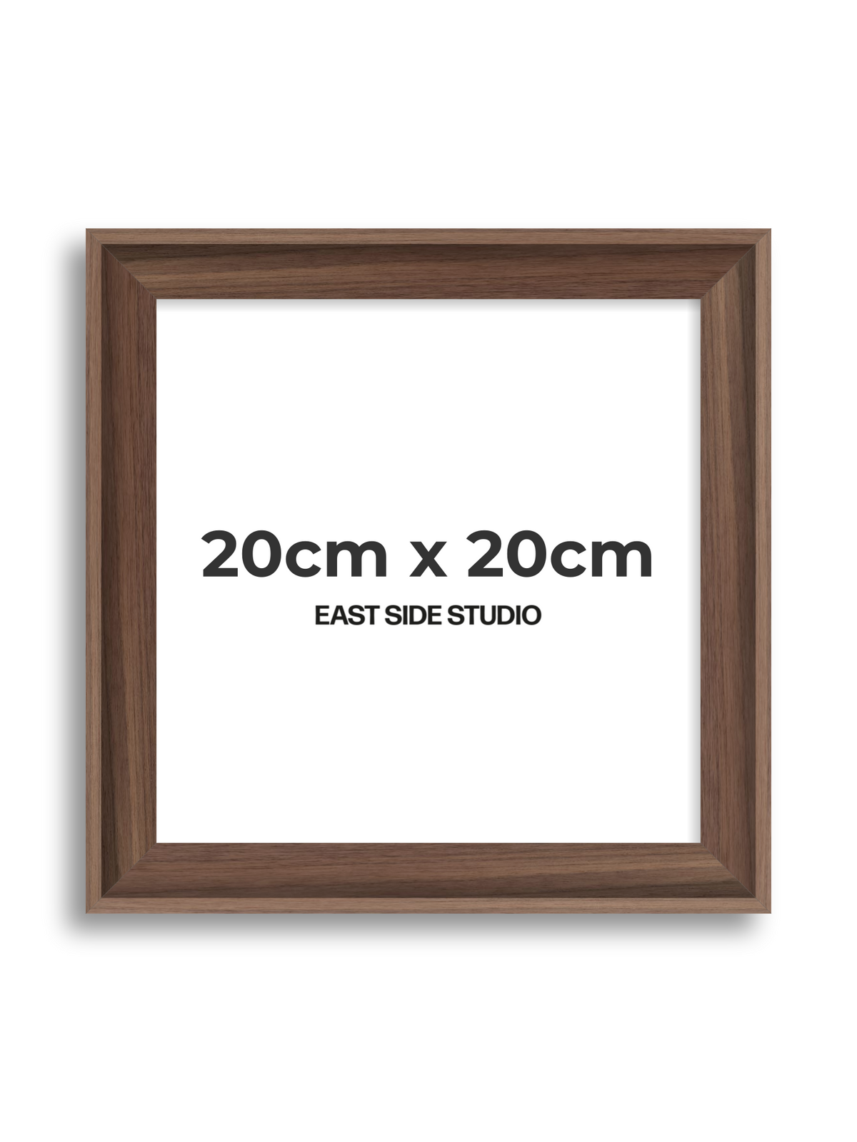 Walnut 20cm x 20cm picture frame