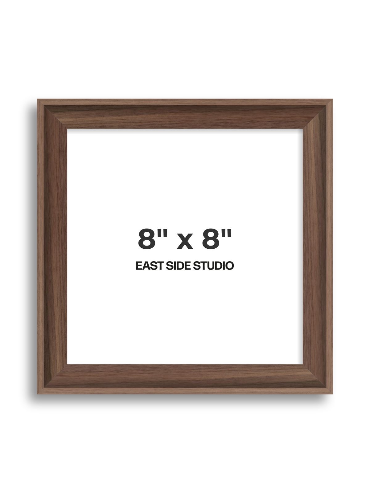 Walnut 8" x 8" picture frame