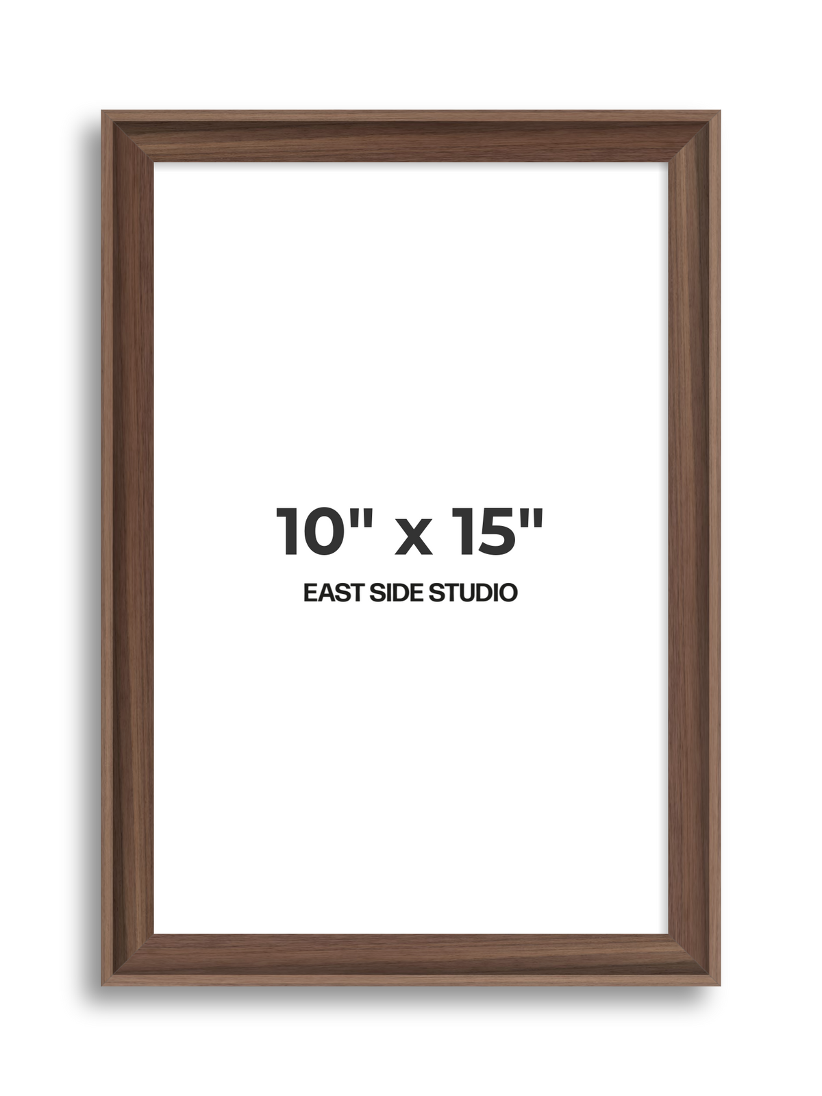 Walnut 10" x 15" picture frame