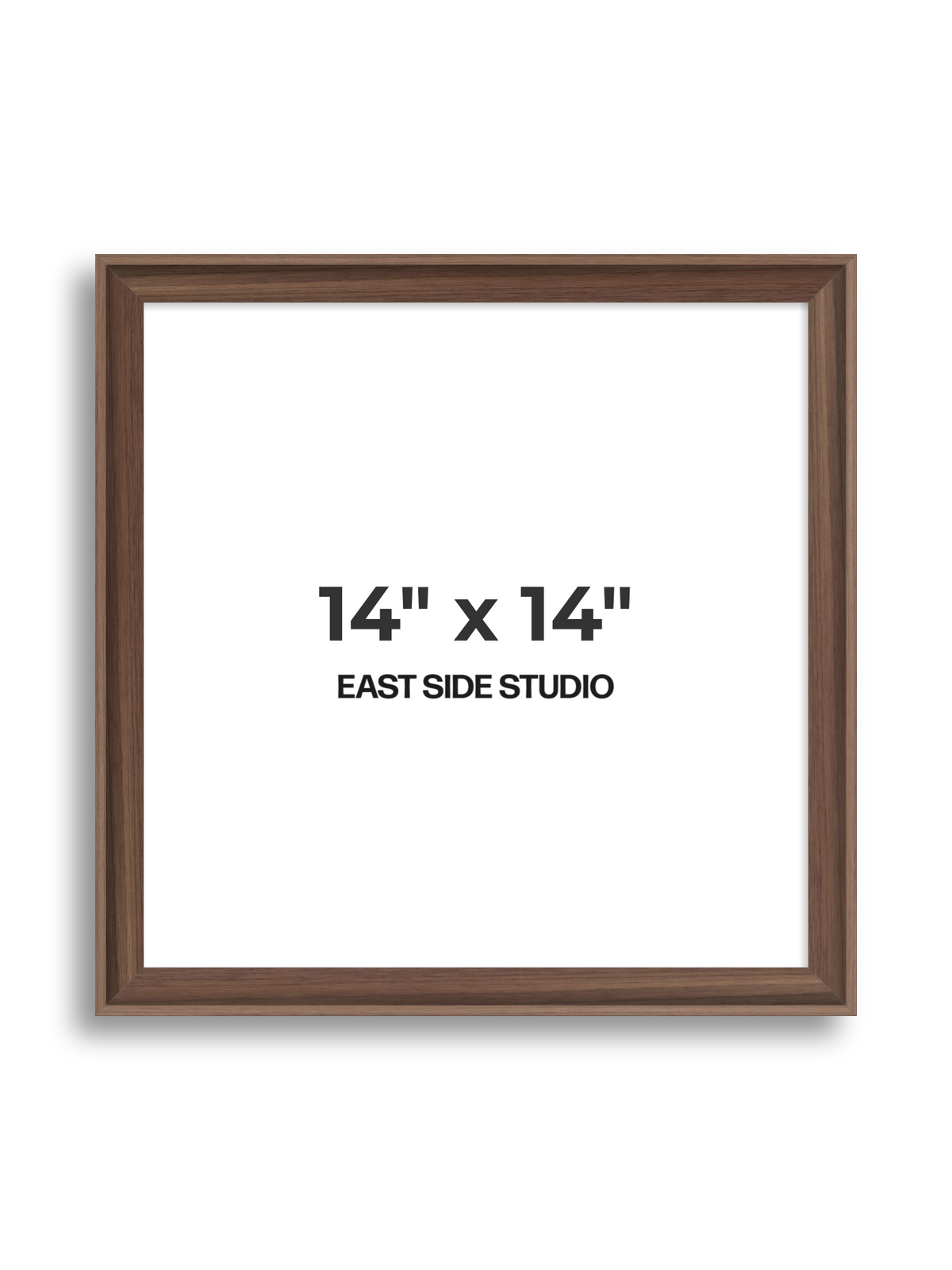 Walnut 14" x 14" picture frame