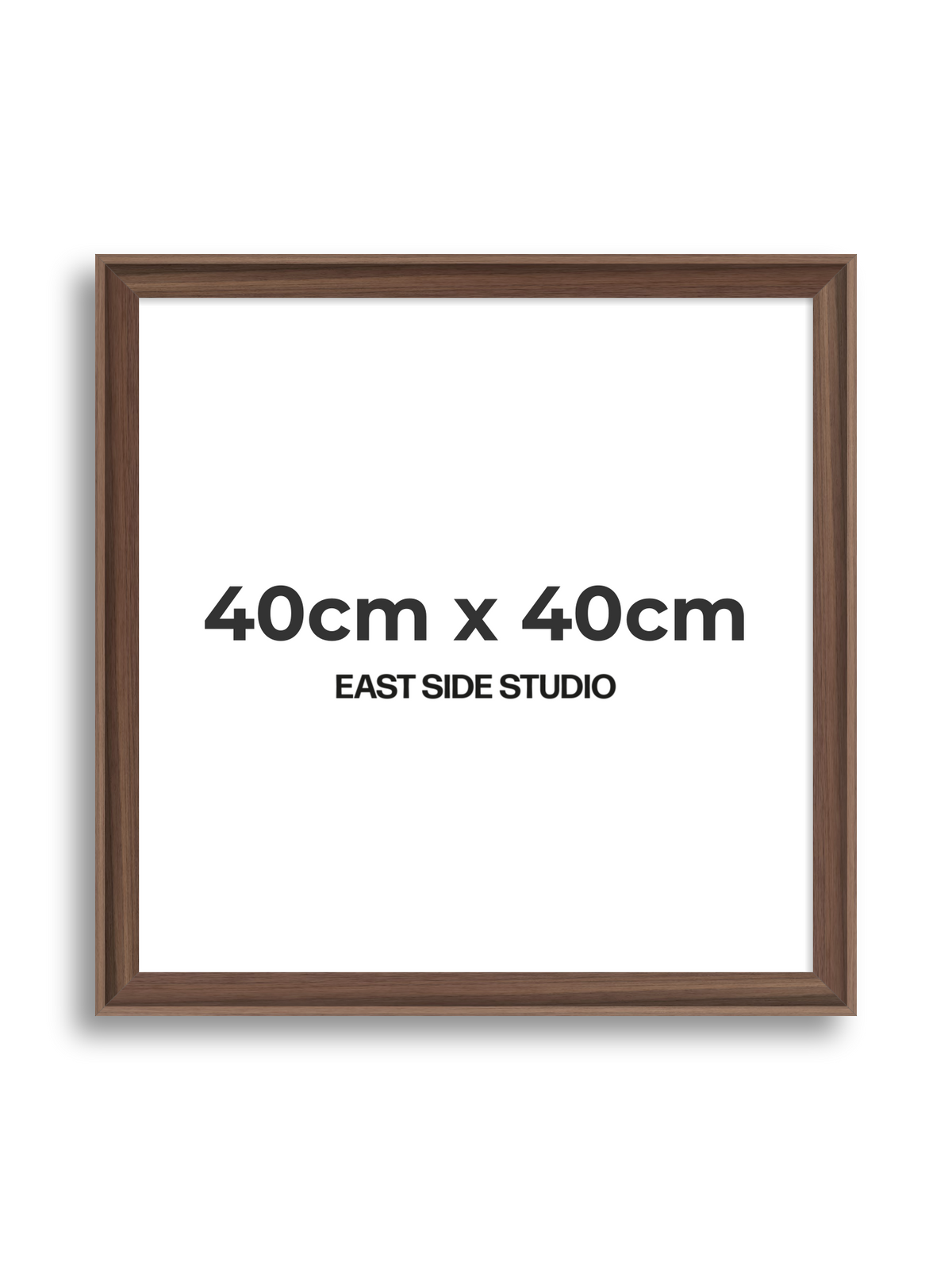 Walnut 40cm x 40cm picture frame