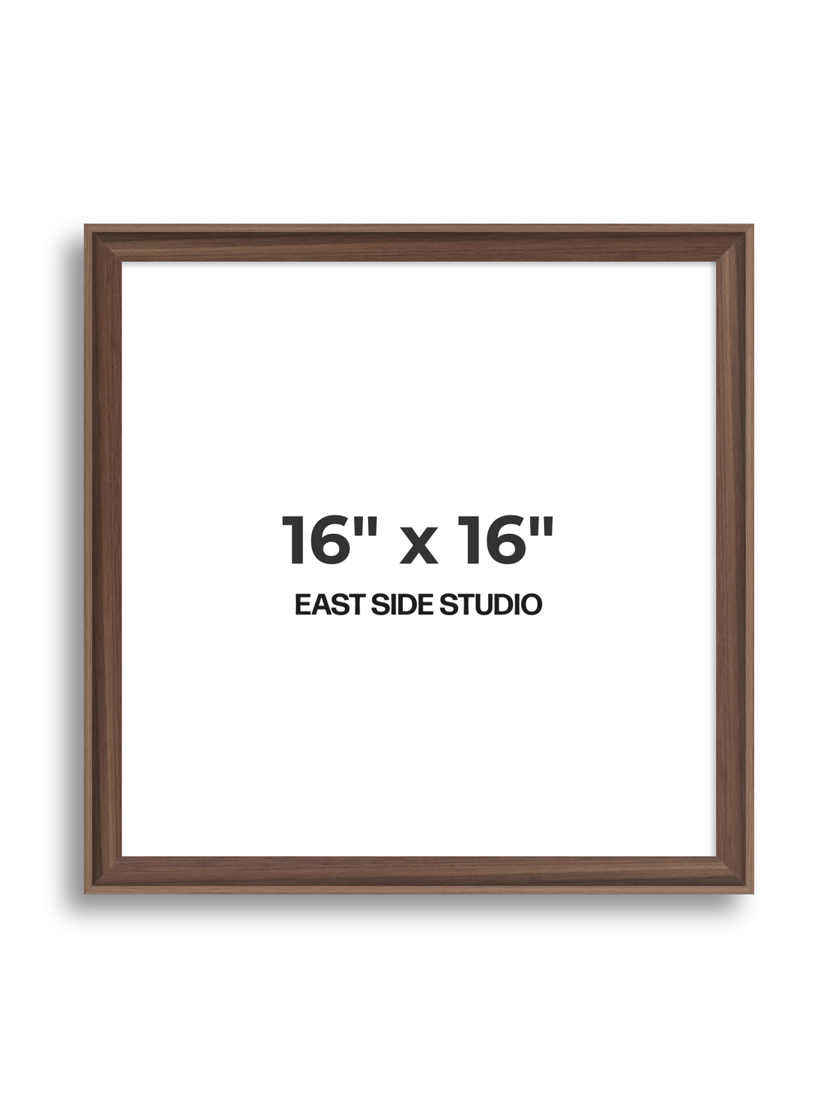 Walnut 16" x 16" picture frame