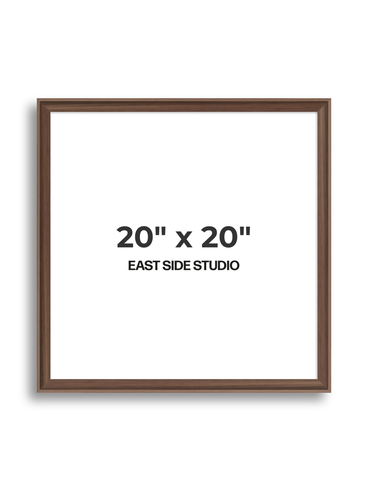 Walnut 20" x 20" picture frame