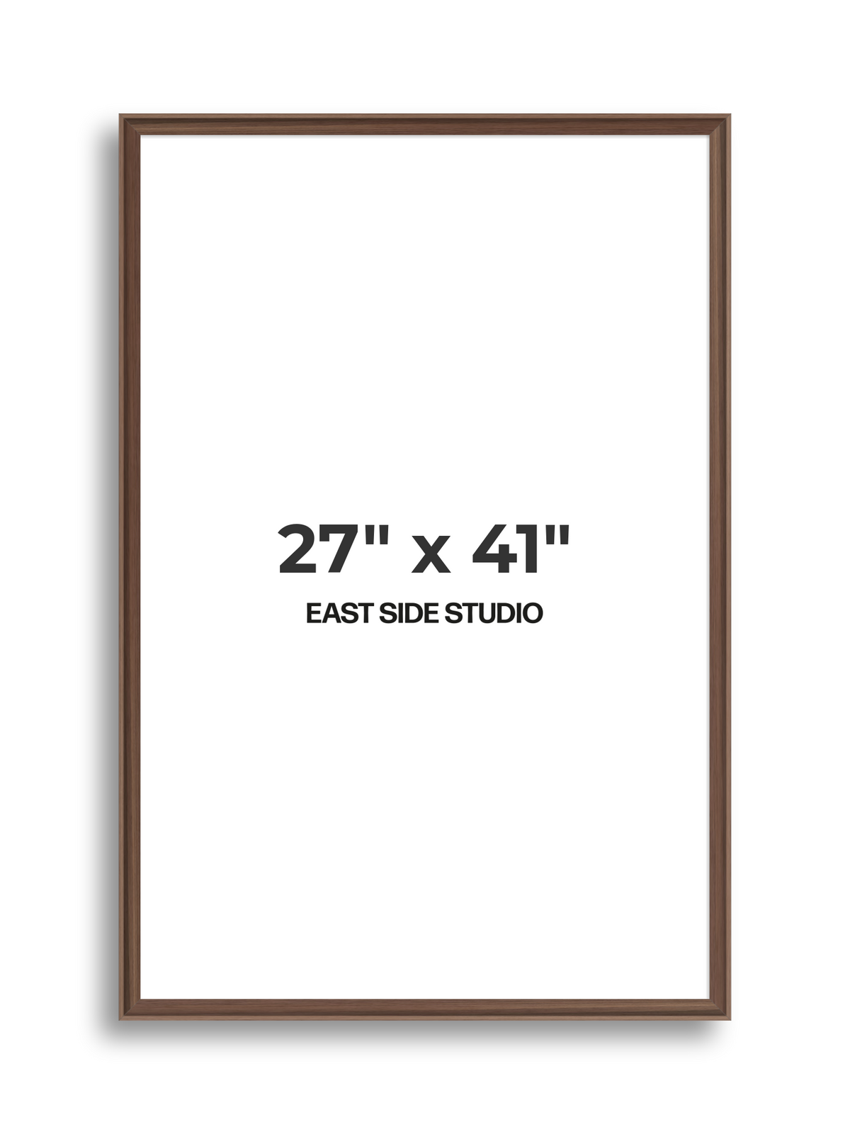 Walnut 27" x 41" picture frame