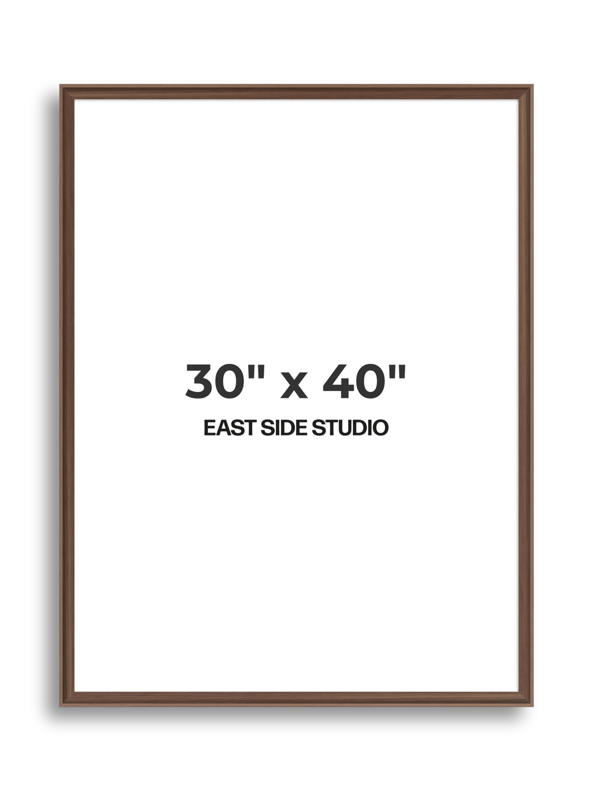 Walnut 30" x 40" picture frame