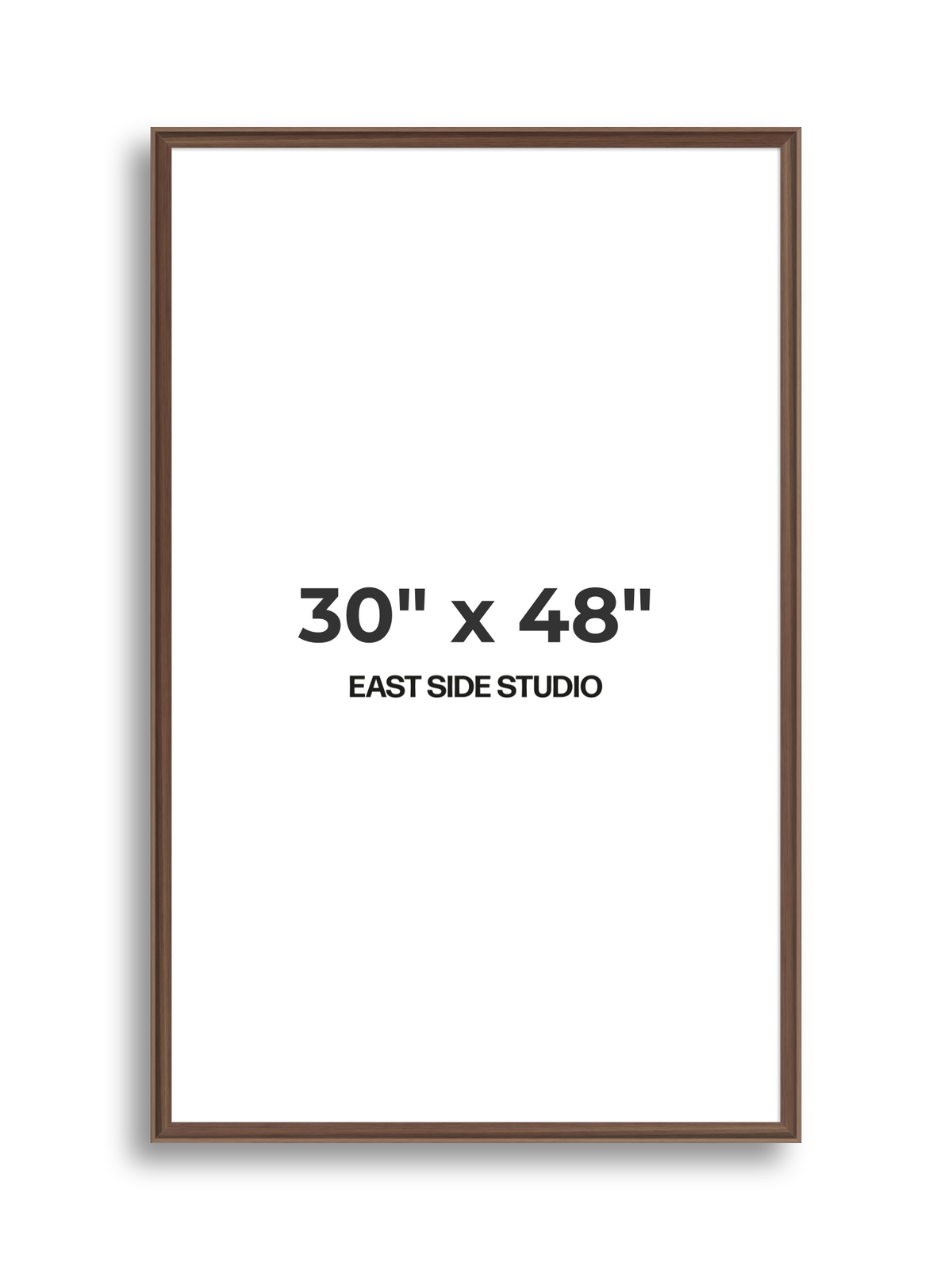 Walnut 30" x 48" picture frame