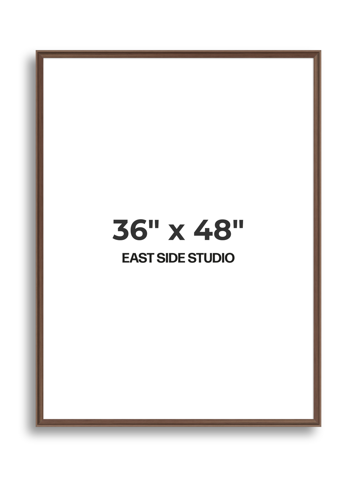 Walnut 36" x 48" picture frame