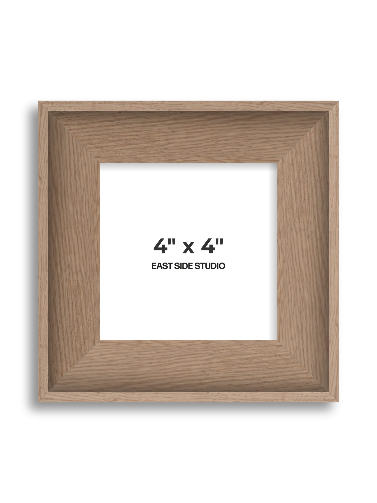 Oak 4" x 4" picture frame