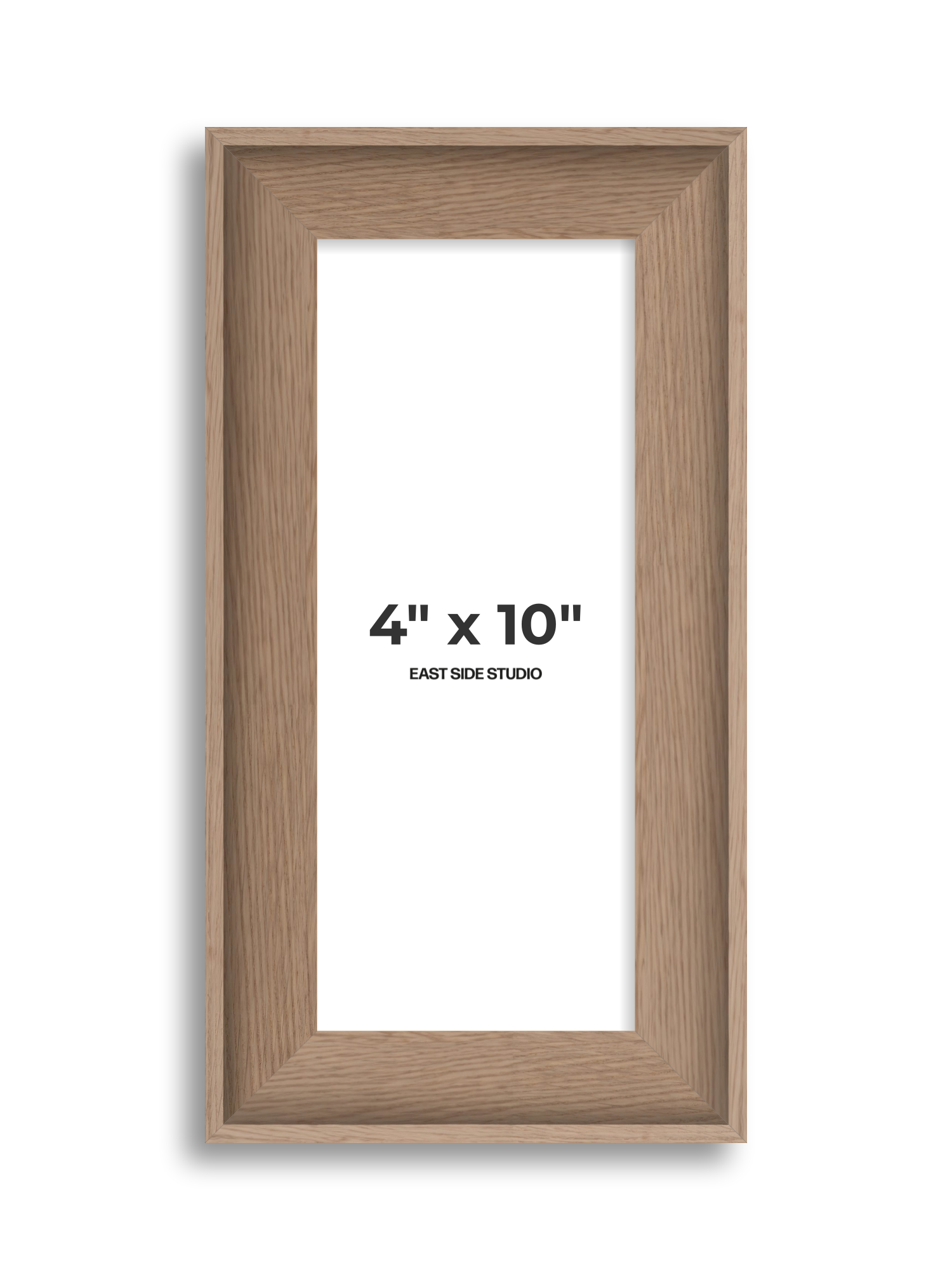 Oak 4" x 10" picture frame