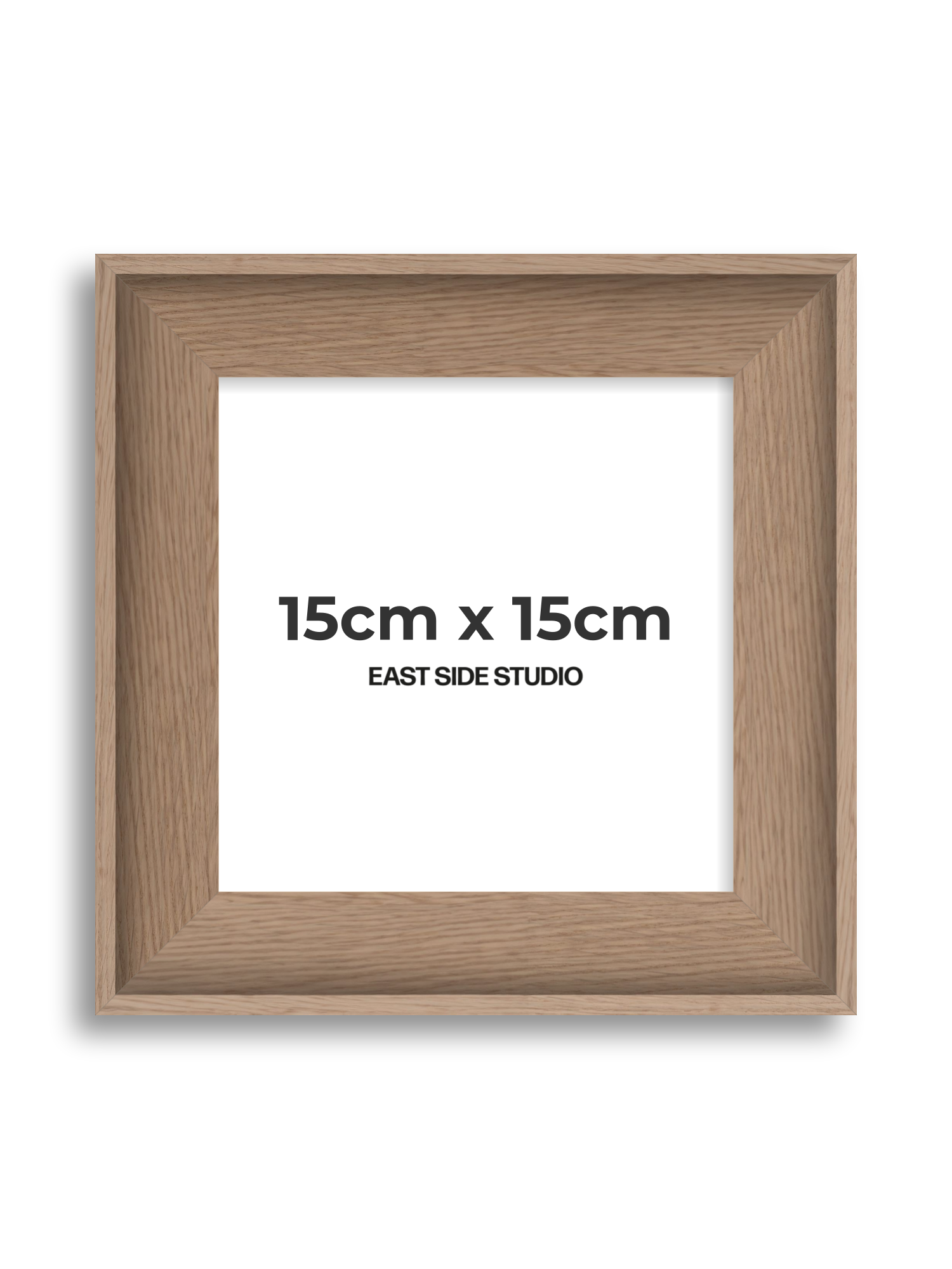 Oak 15cm x 15cm picture frame