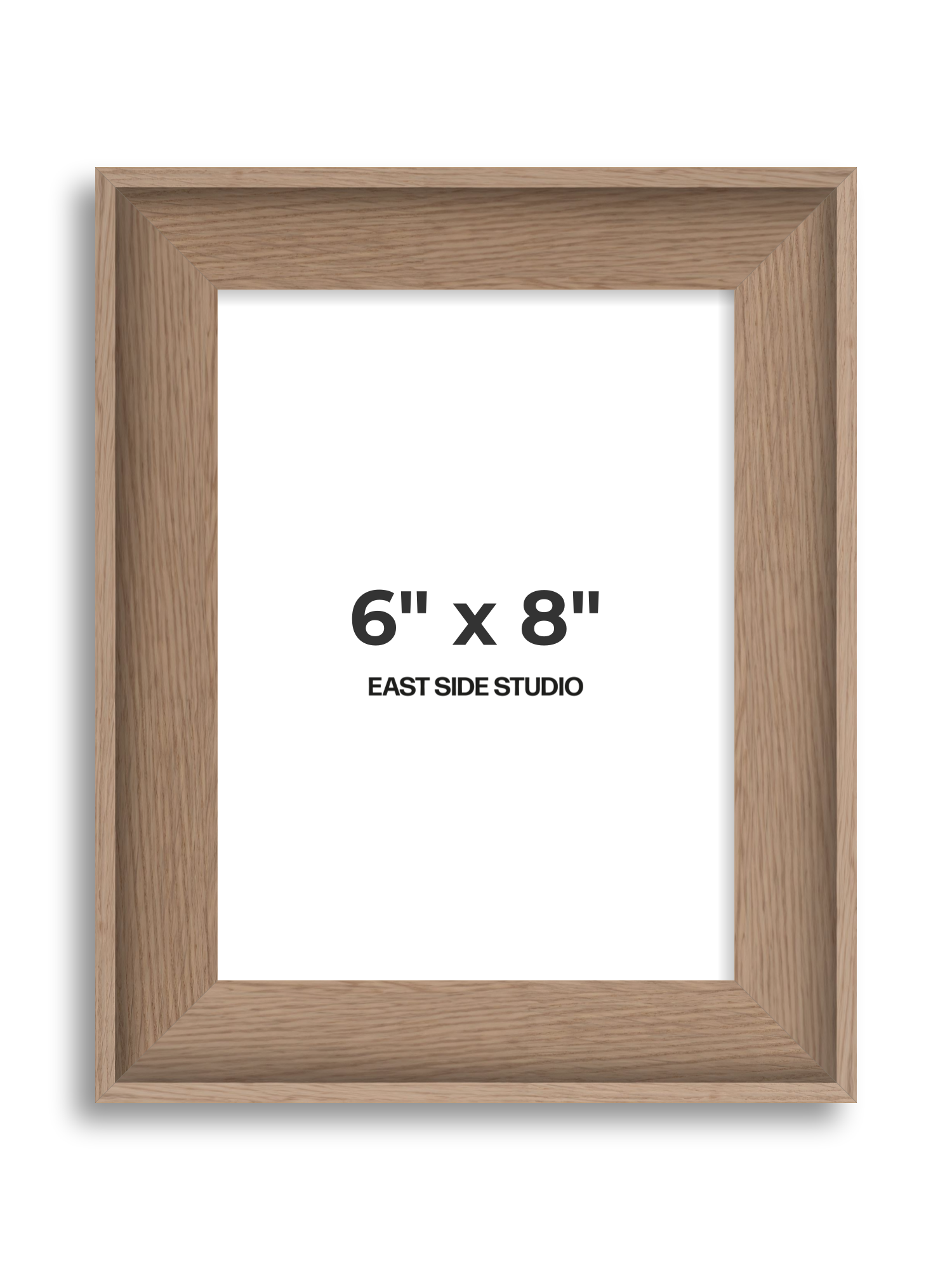 Oak 6" x 8" picture frame