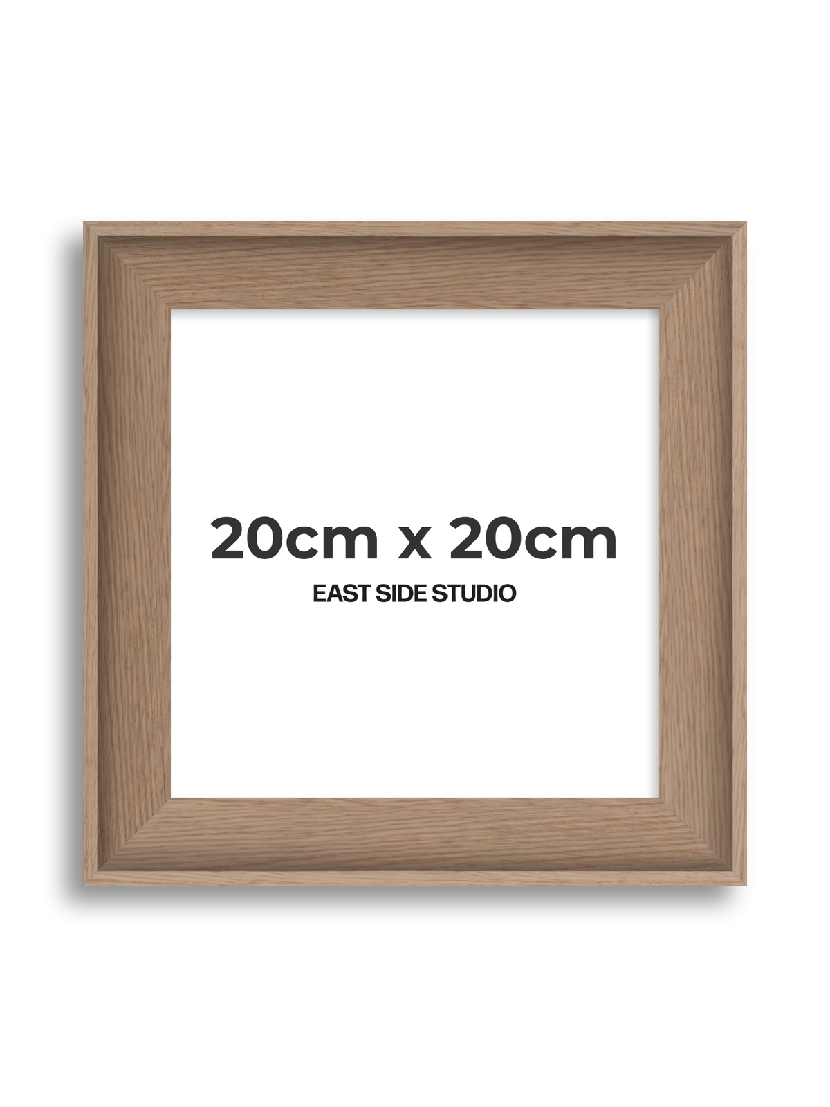 Oak 20cm x 20cm picture frame