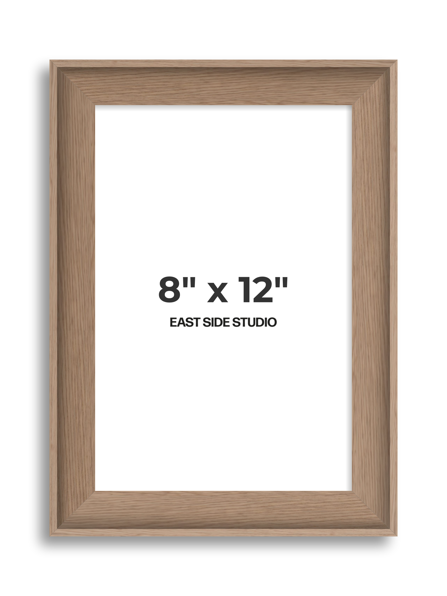 Oak 8" x 12" picture frame