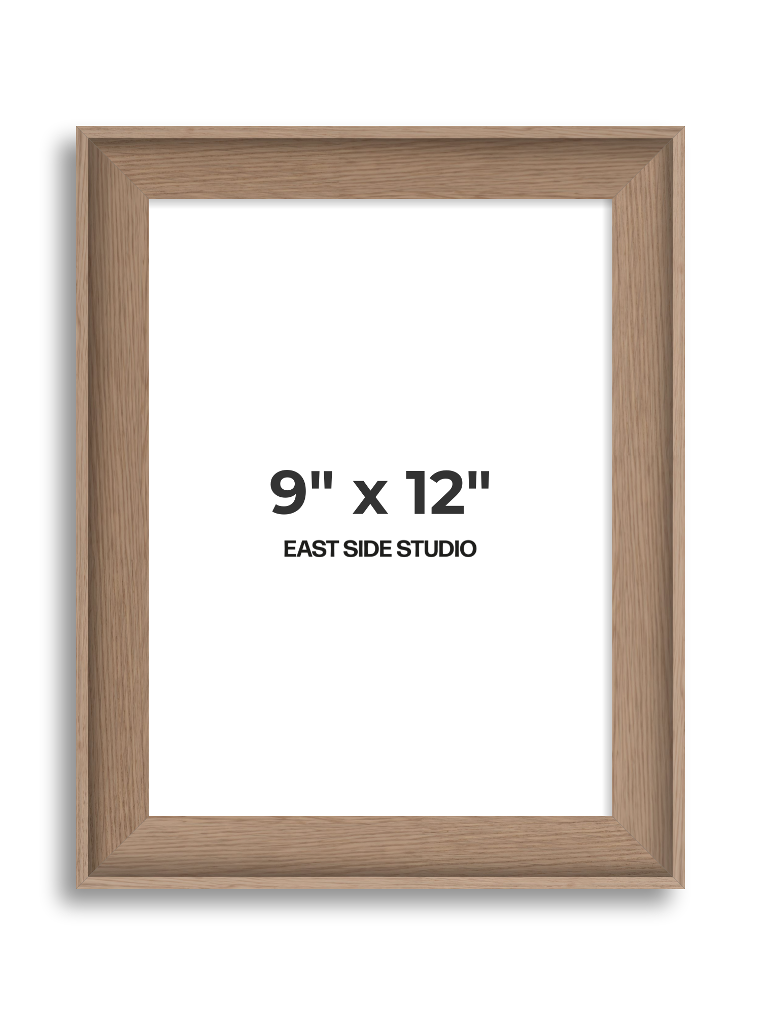 Oak 9" x 12" picture frame