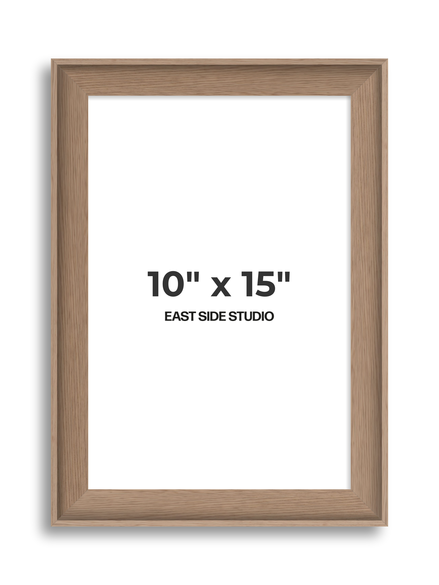 Oak 10" x 15" picture frame