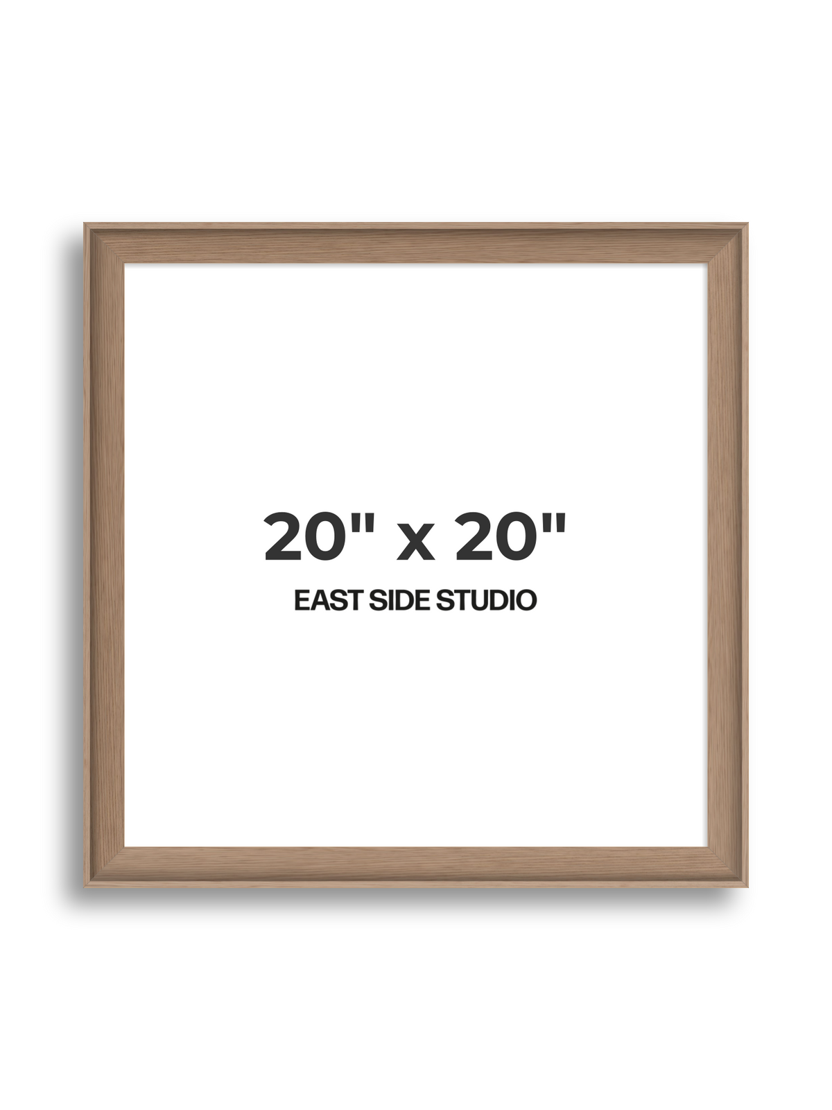Oak 20" x 20" picture frame