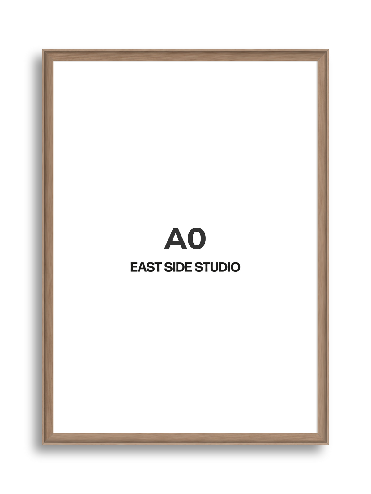 Oak A0 picture frame