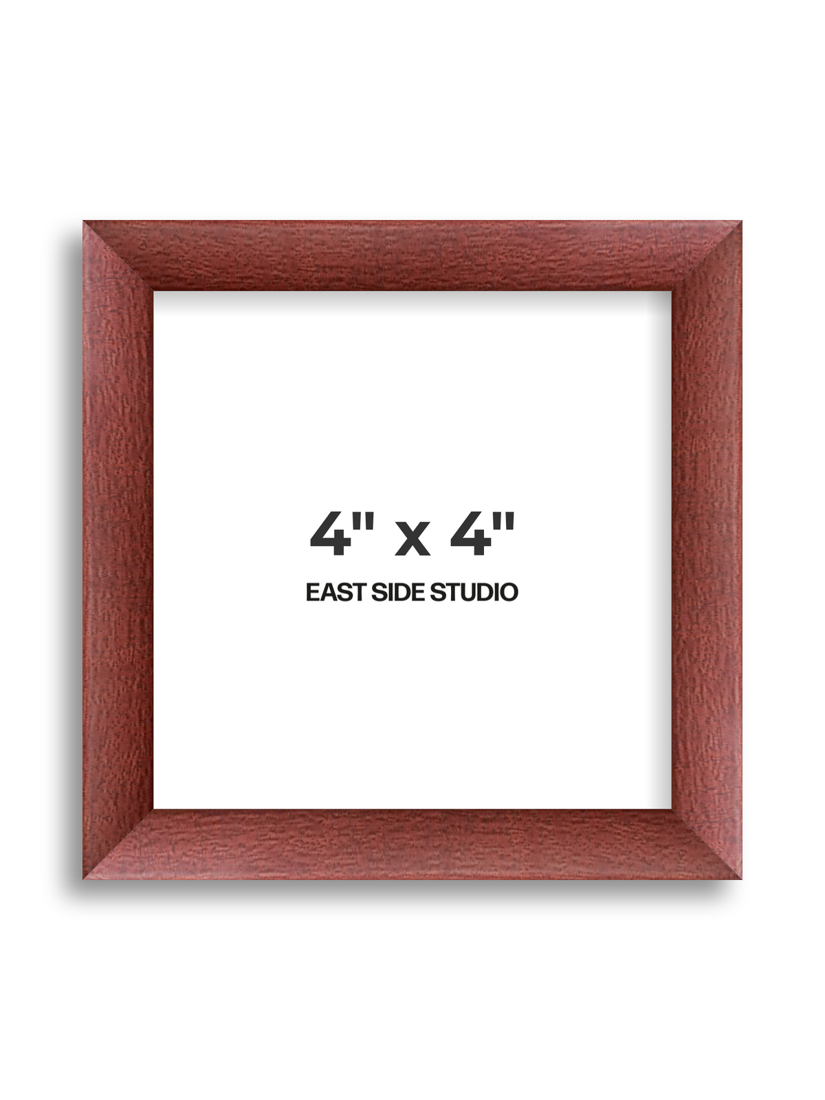 Burgundy 4" x 4" picture frame