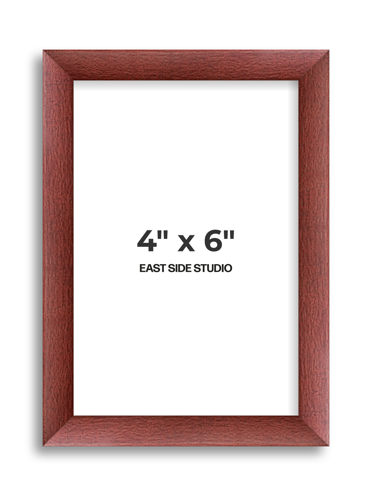 Burgundy 4" x 6" picture frame