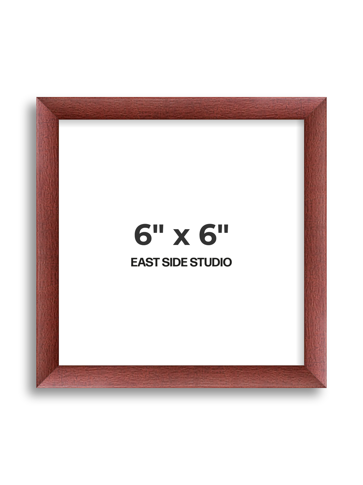 Burgundy 6" x 6" picture frame