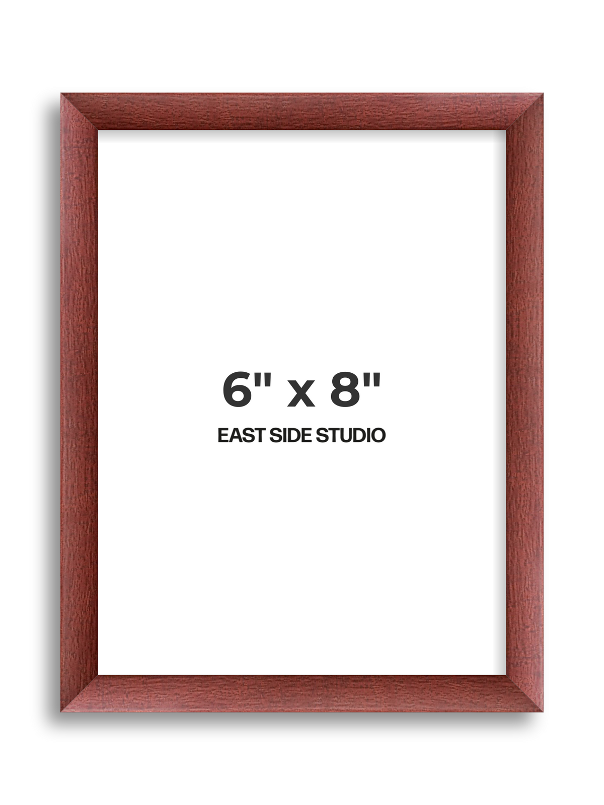Burgundy 6" x 8" picture frame