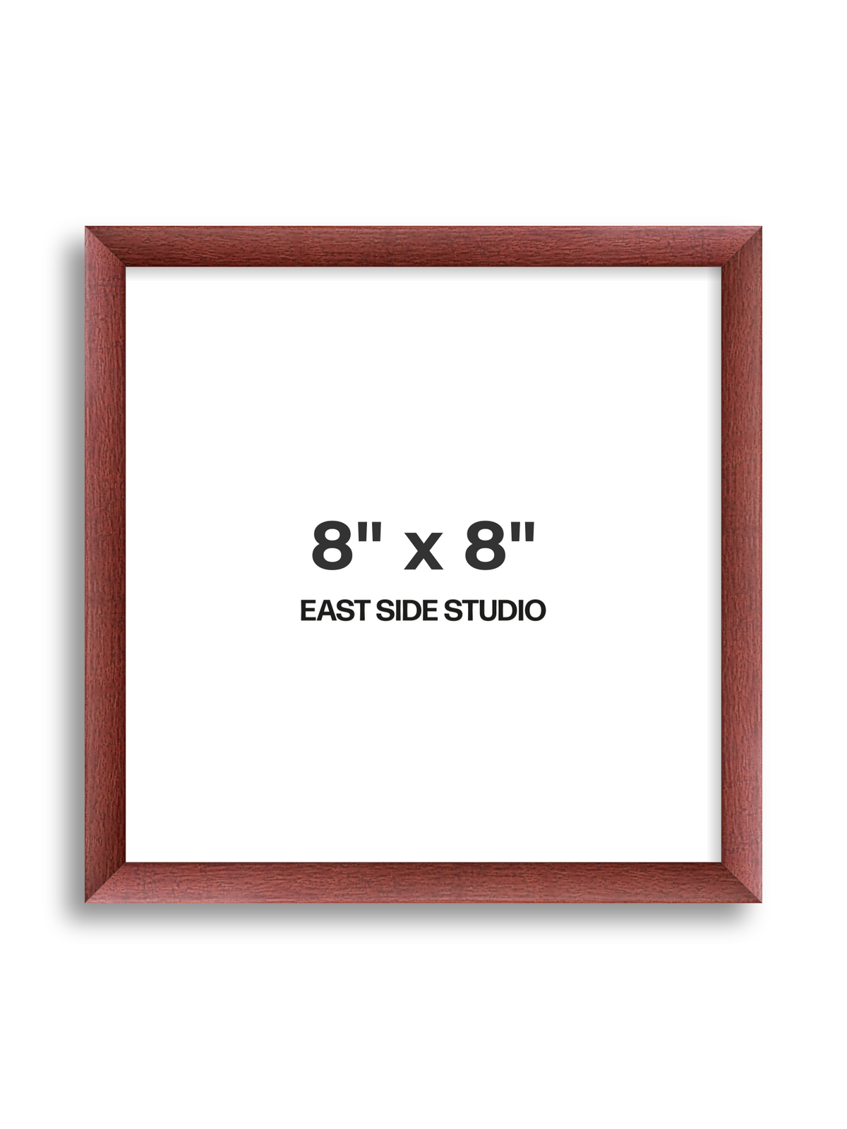 Burgundy 8" x 8" picture frame