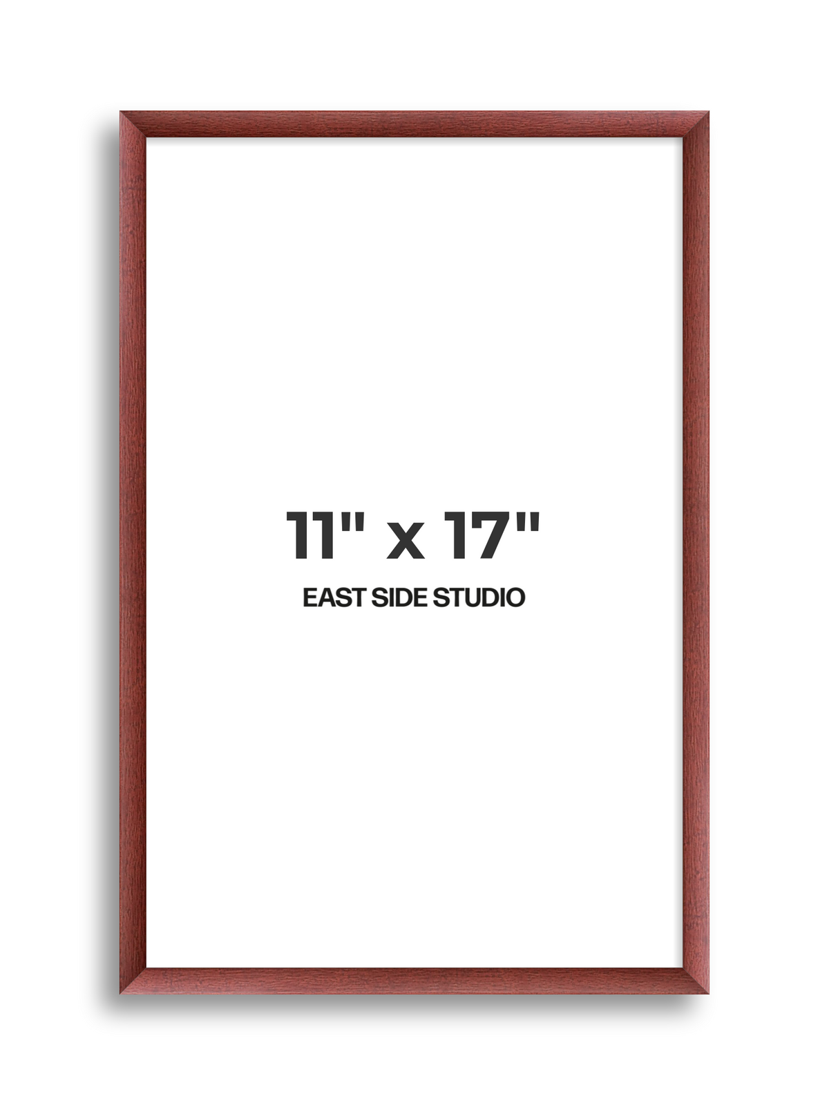 Burgundy 11" x 17" picture frame