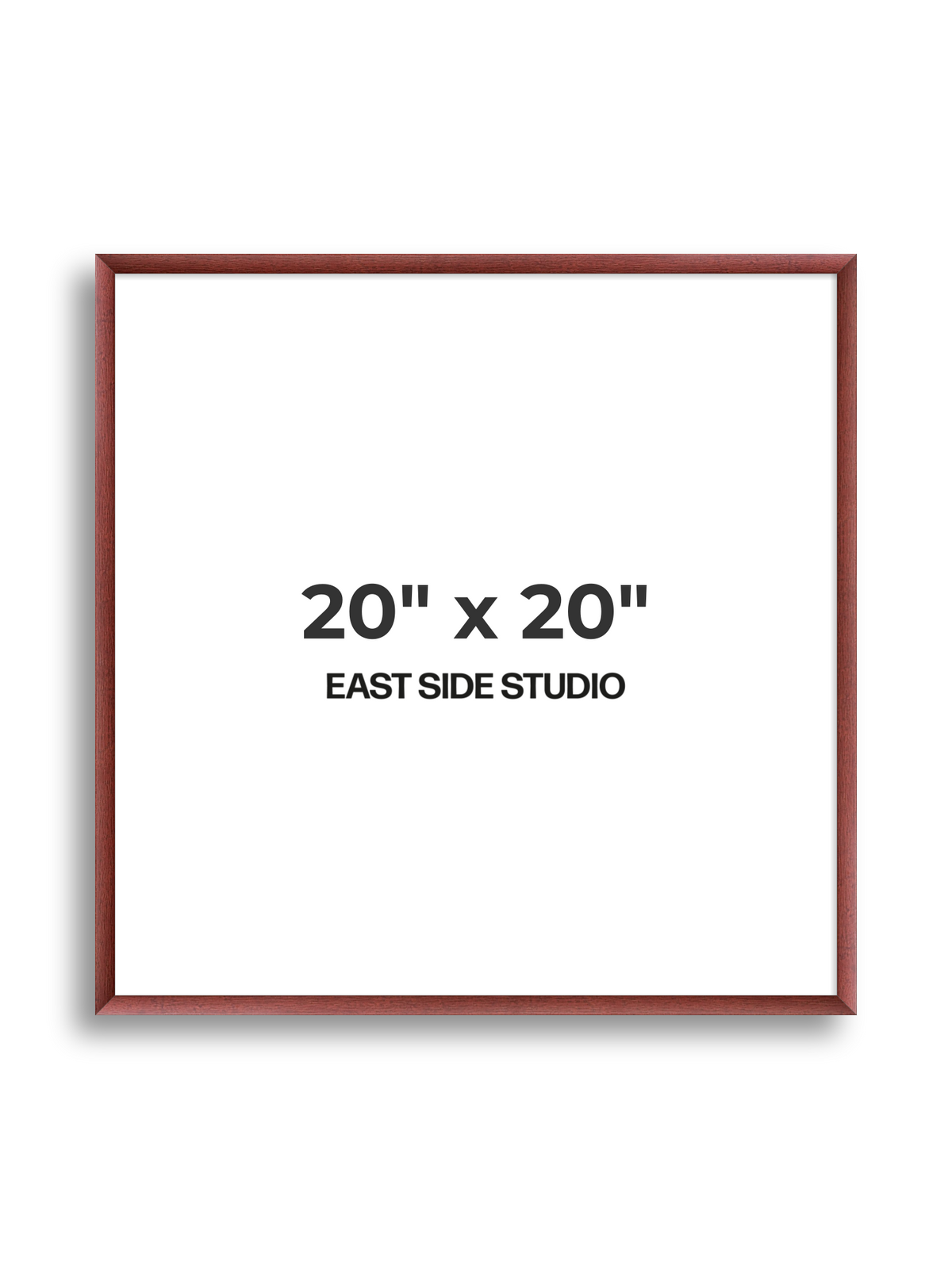 Burgundy 20" x 20" picture frame