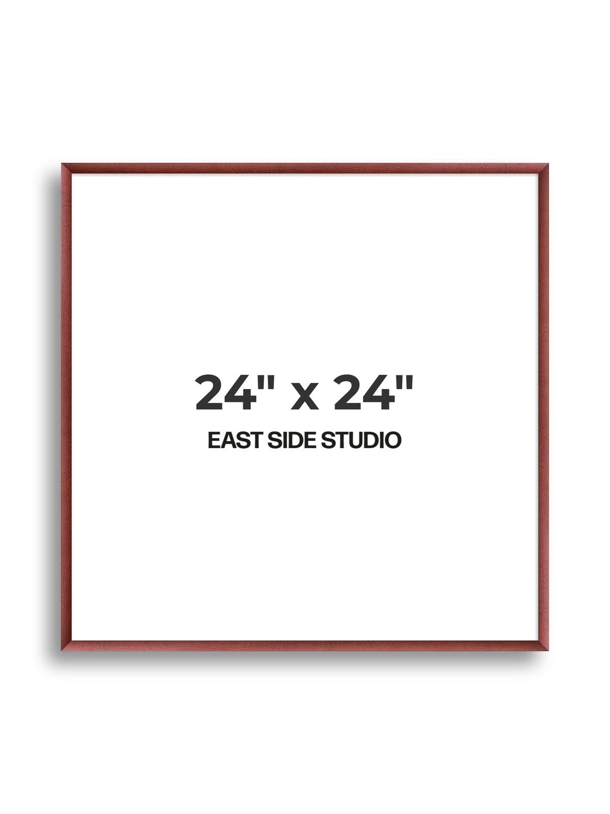 Burgundy 24" x 24" picture frame