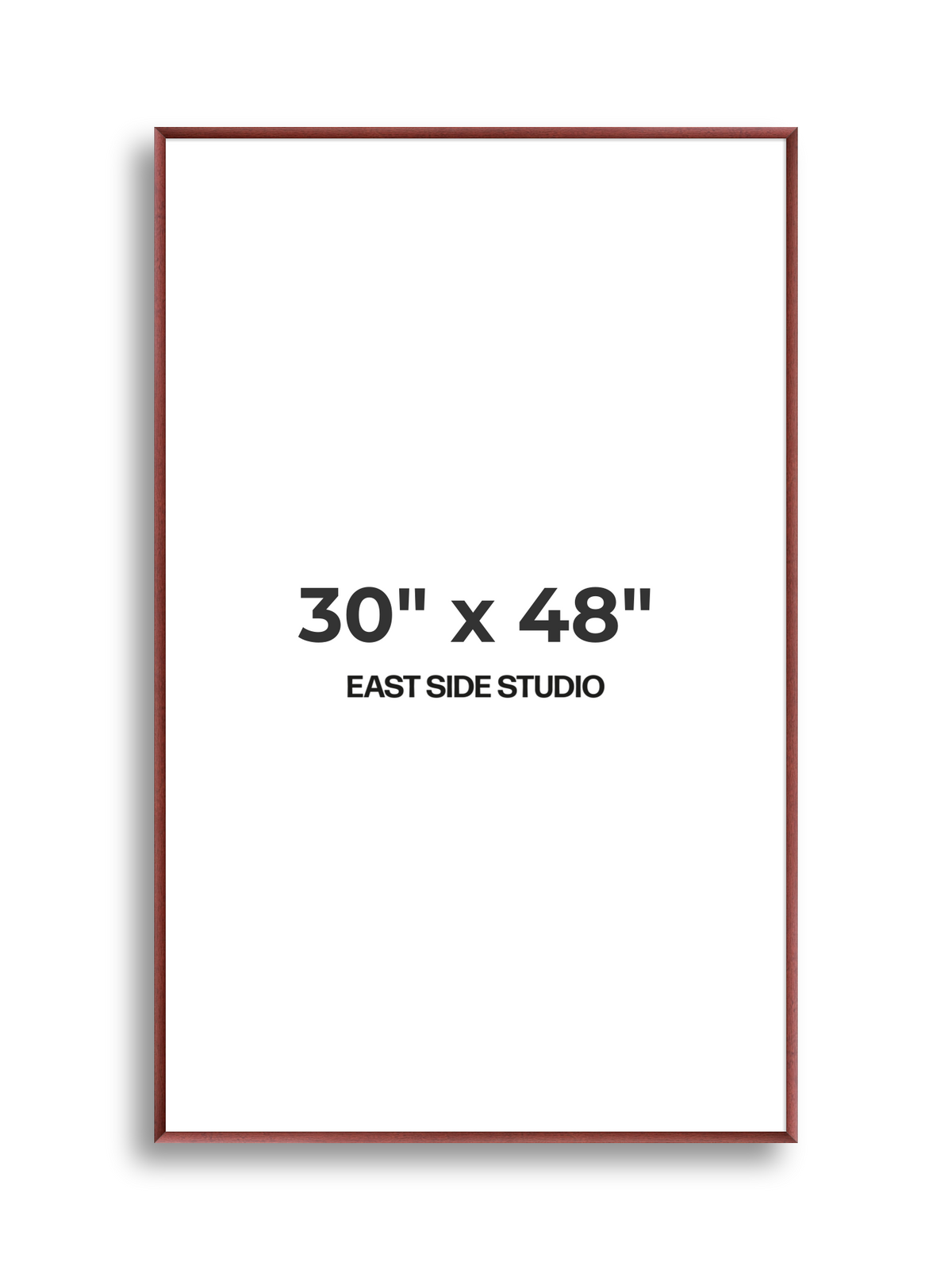 Burgundy 30" x 48" picture frame