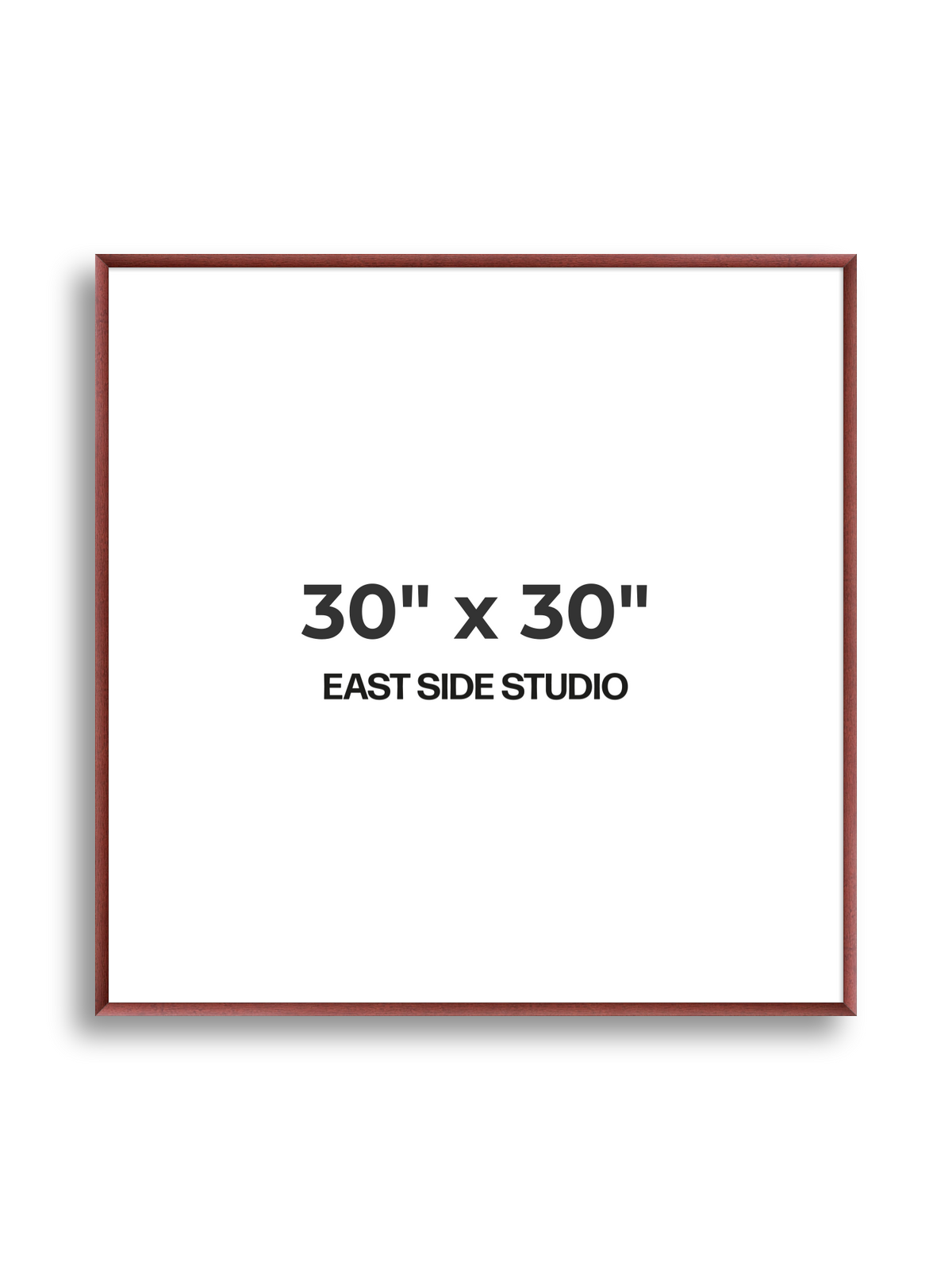 Burgundy 30" x 30" picture frame
