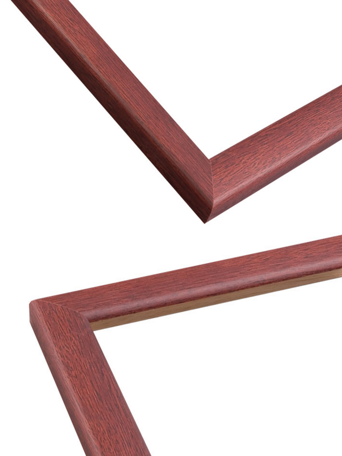 Burgundy - Stain picture frame chevron view