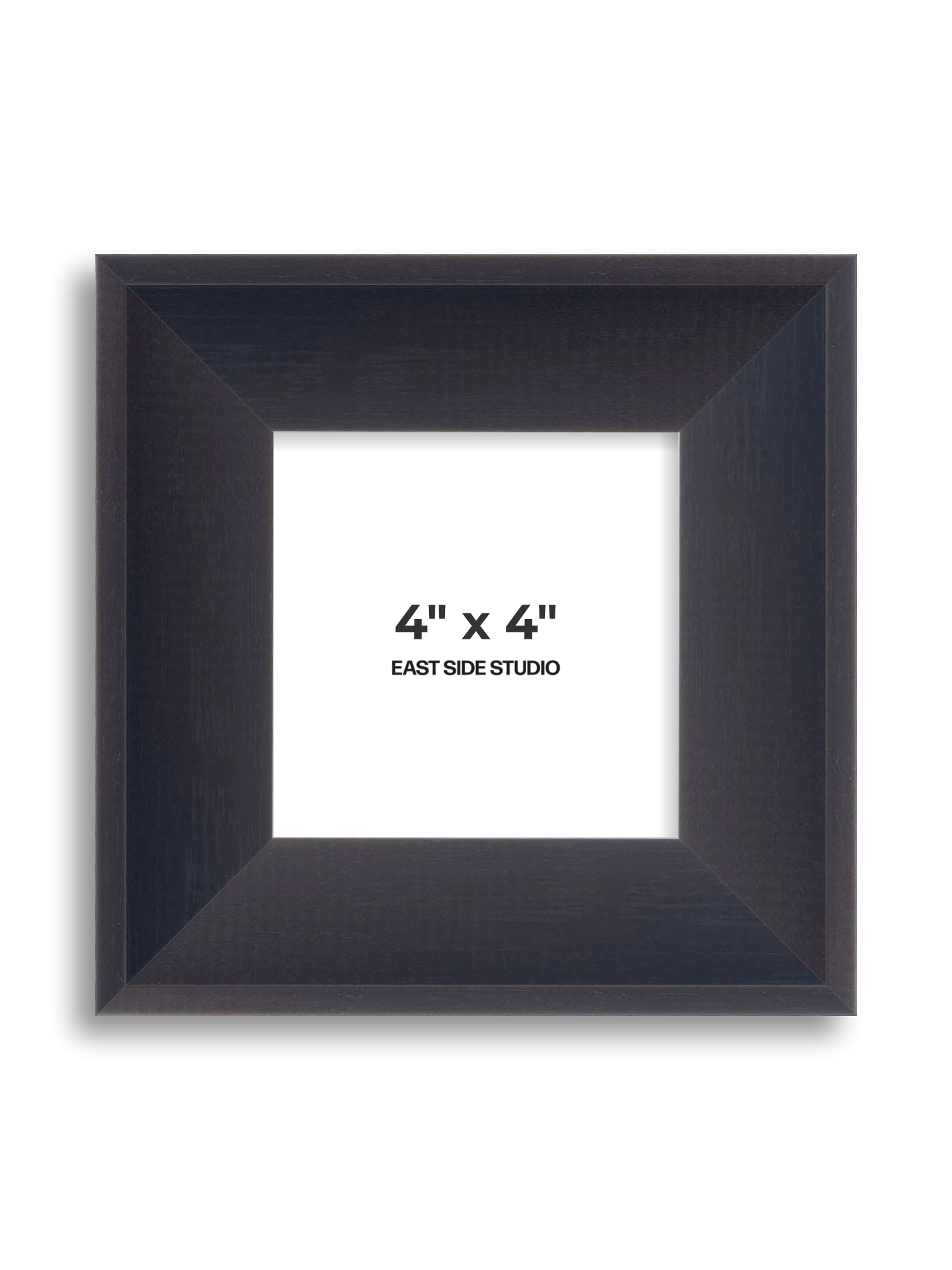 Black Stain 4" x 4" picture frame