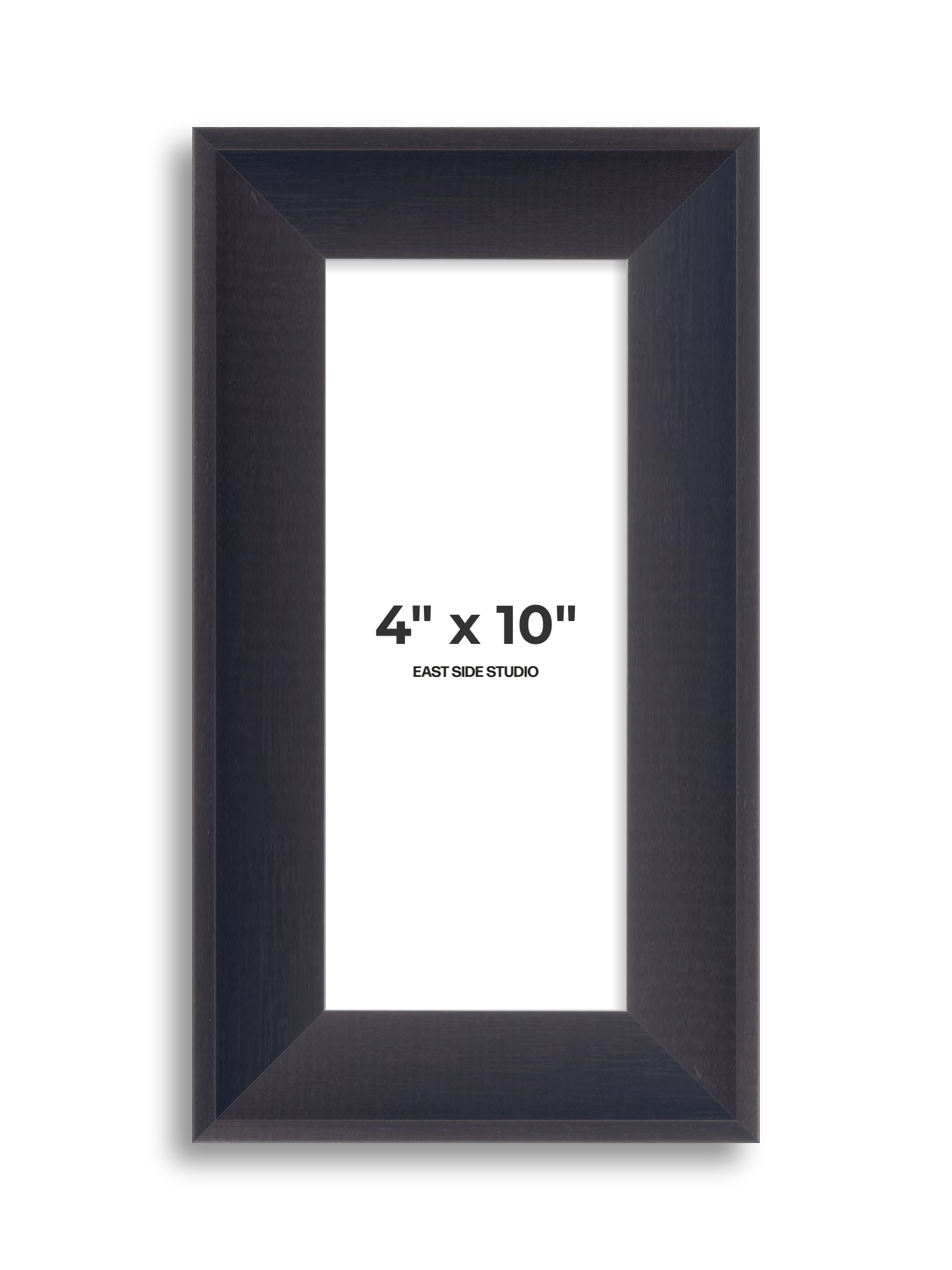 Black Stain 4" x 10" picture frame