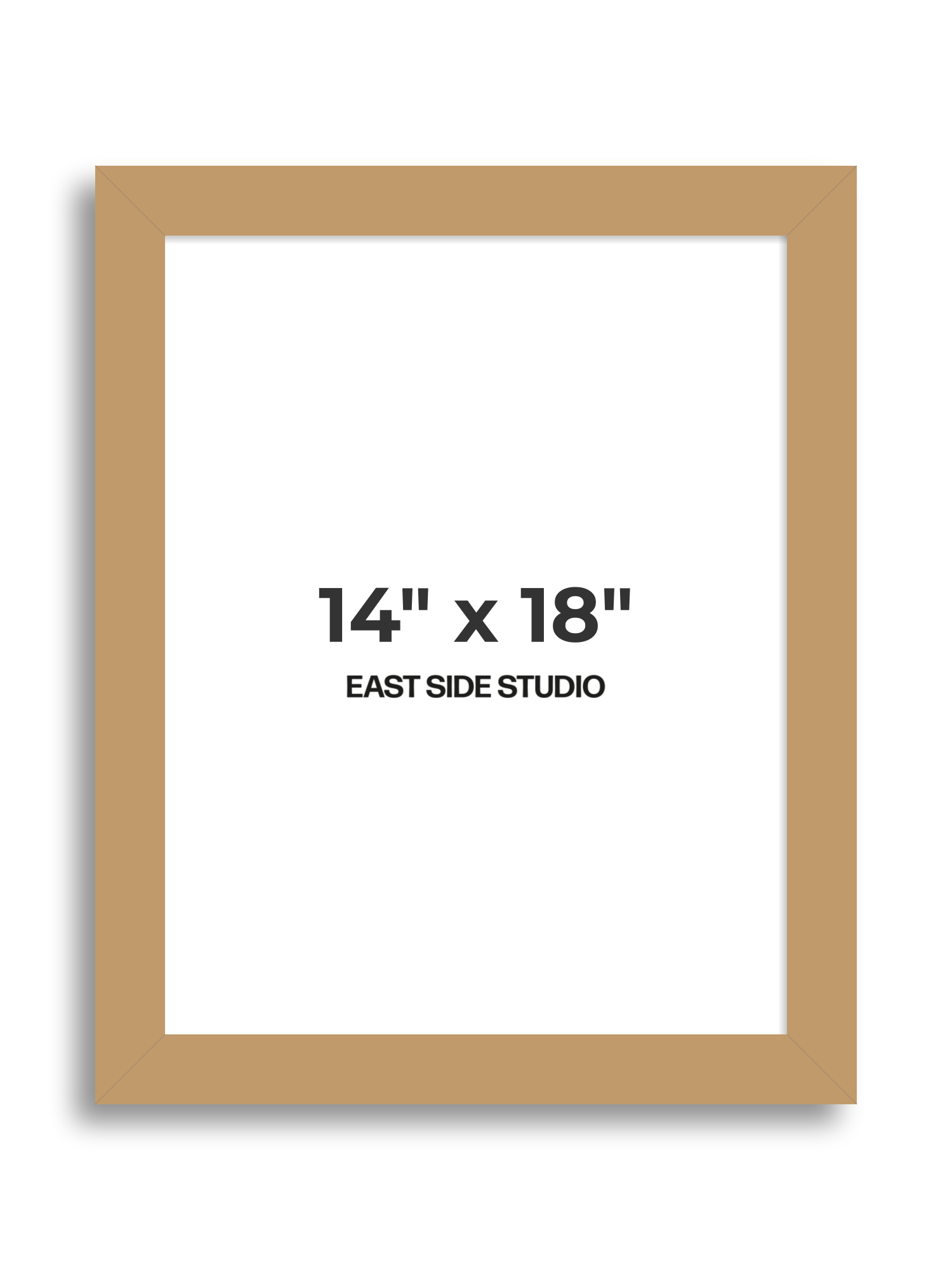 Champagne 14" x 18" picture frame