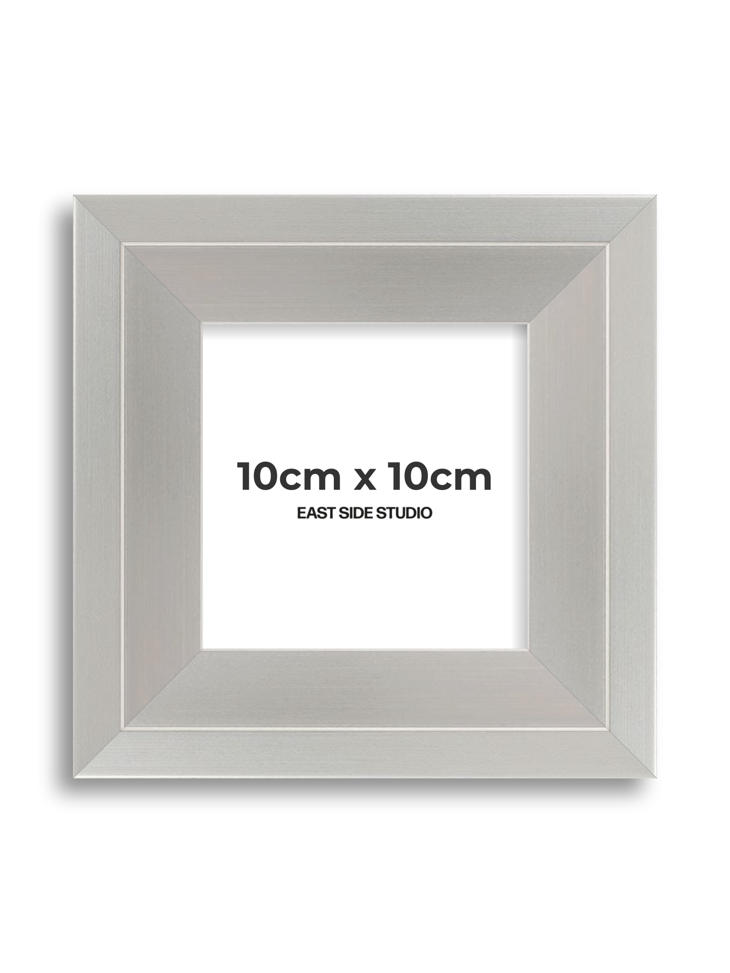 Light silver 10cm x 10cm picture frame