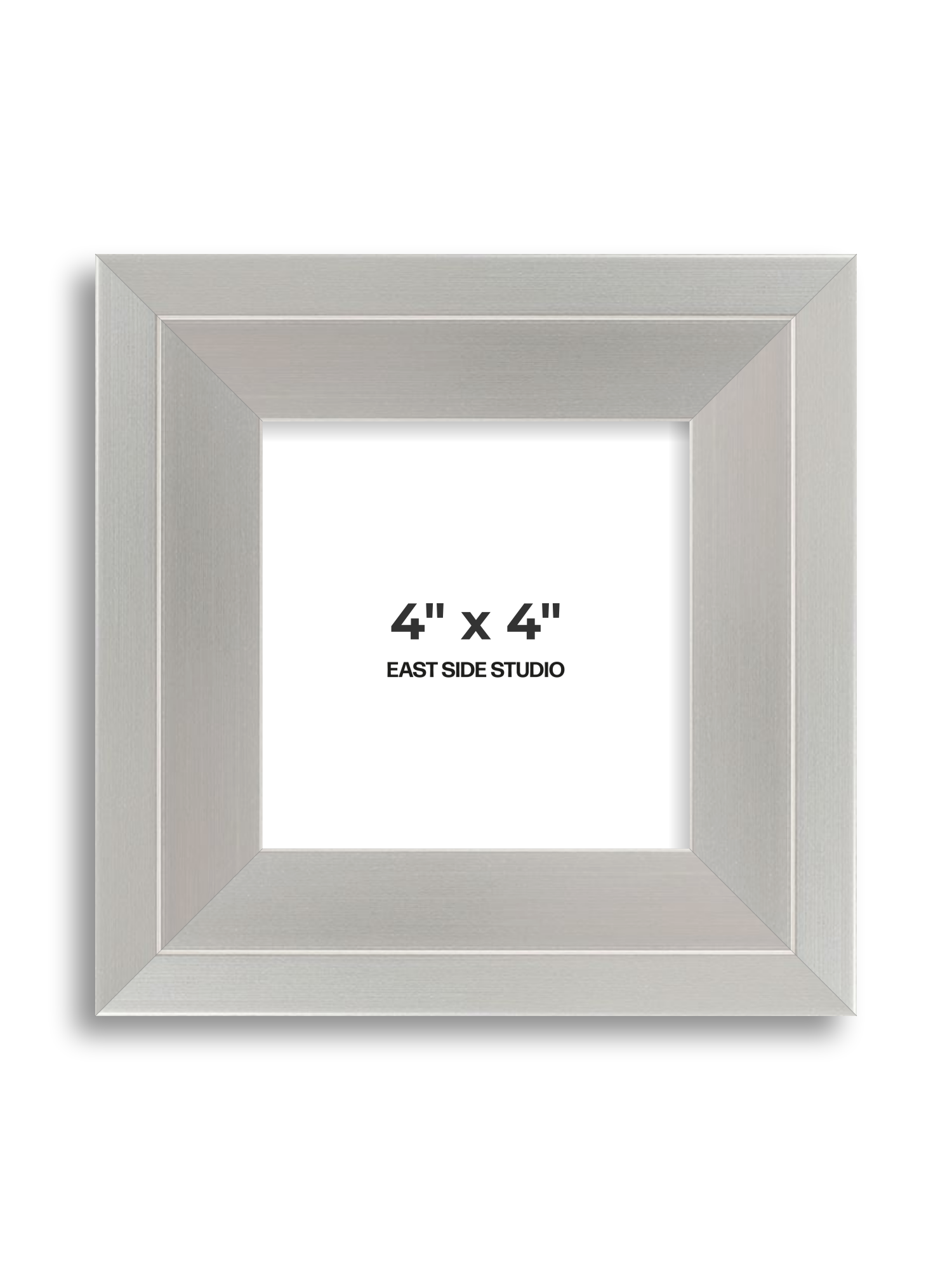 Light silver 4" x 4" picture frame