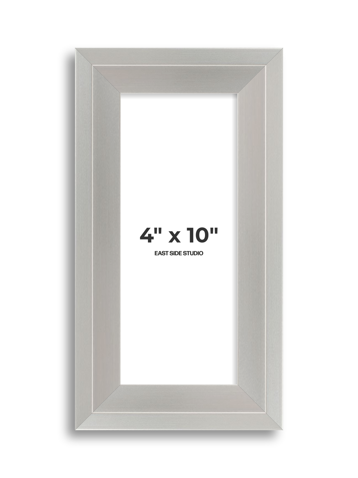 Light silver 4" x 10" picture frame