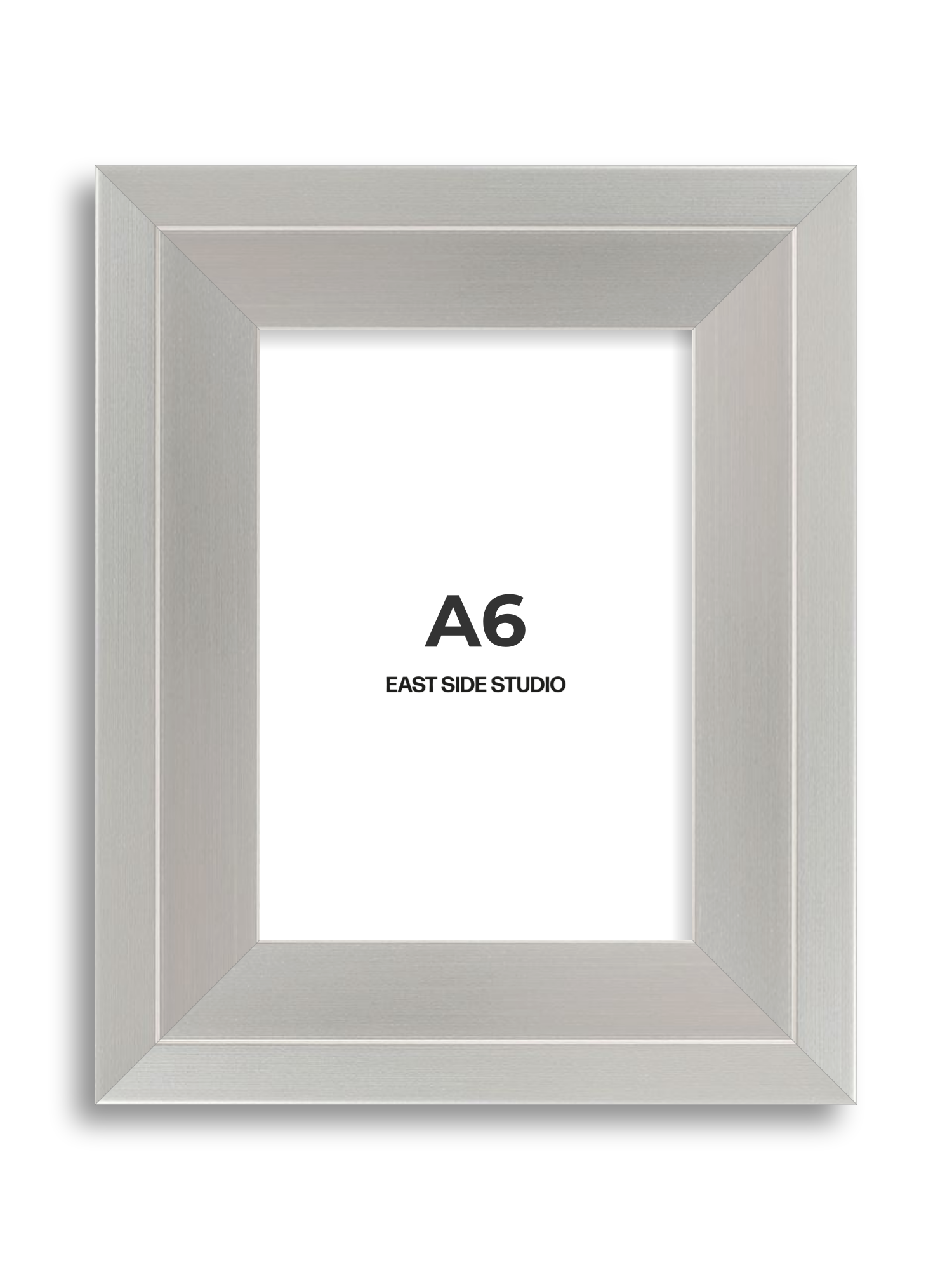 Light silver A6 picture frame