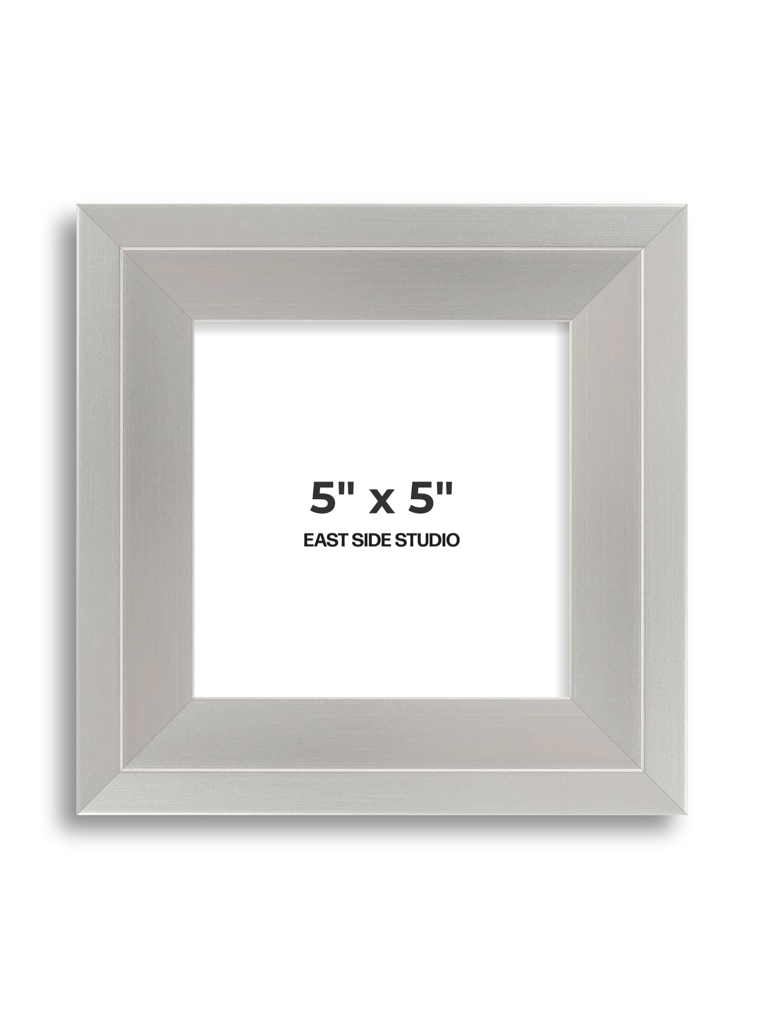 Light silver 5" x 5" picture frame