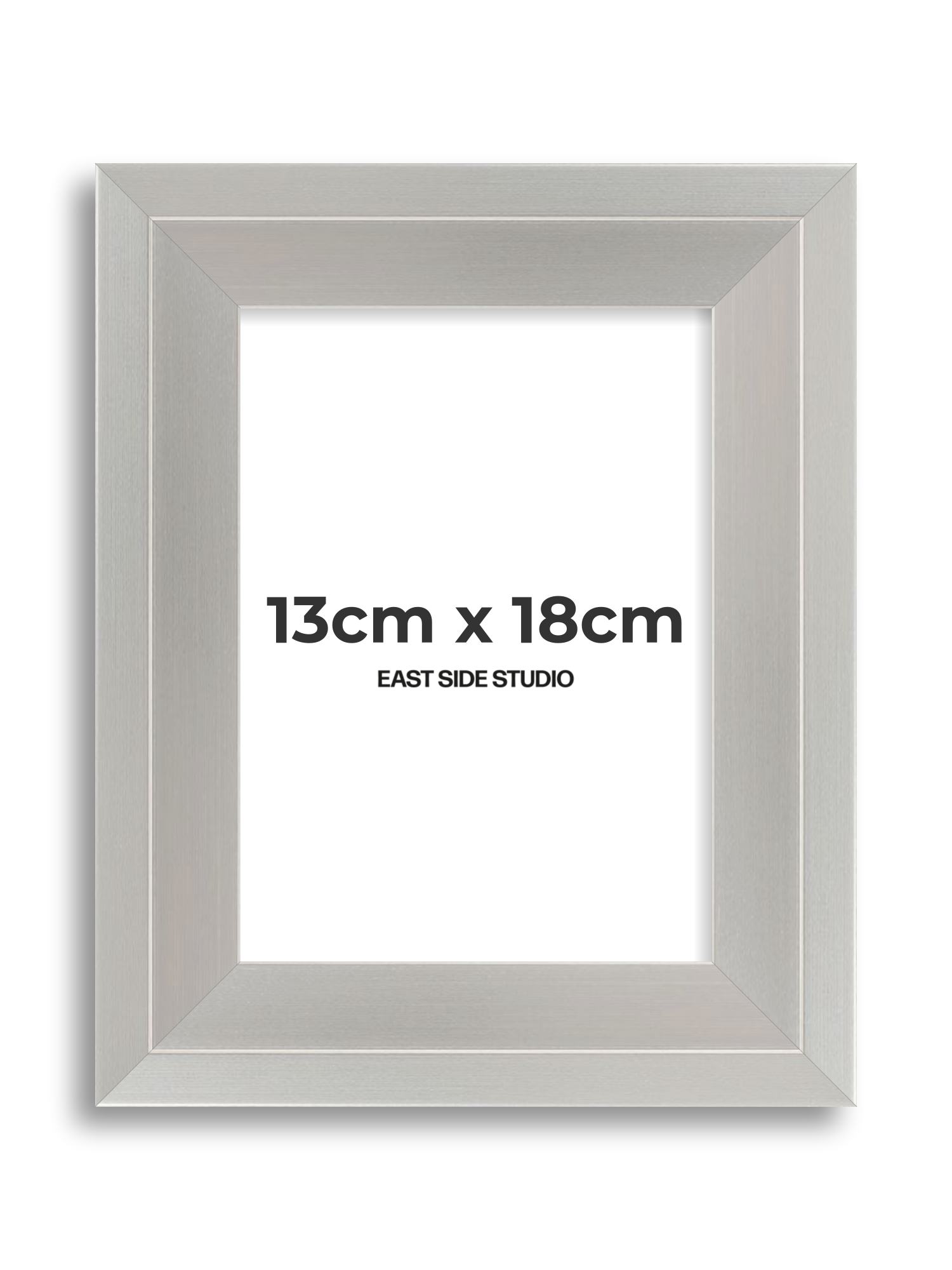 Light silver 13cm x 18cm picture frame
